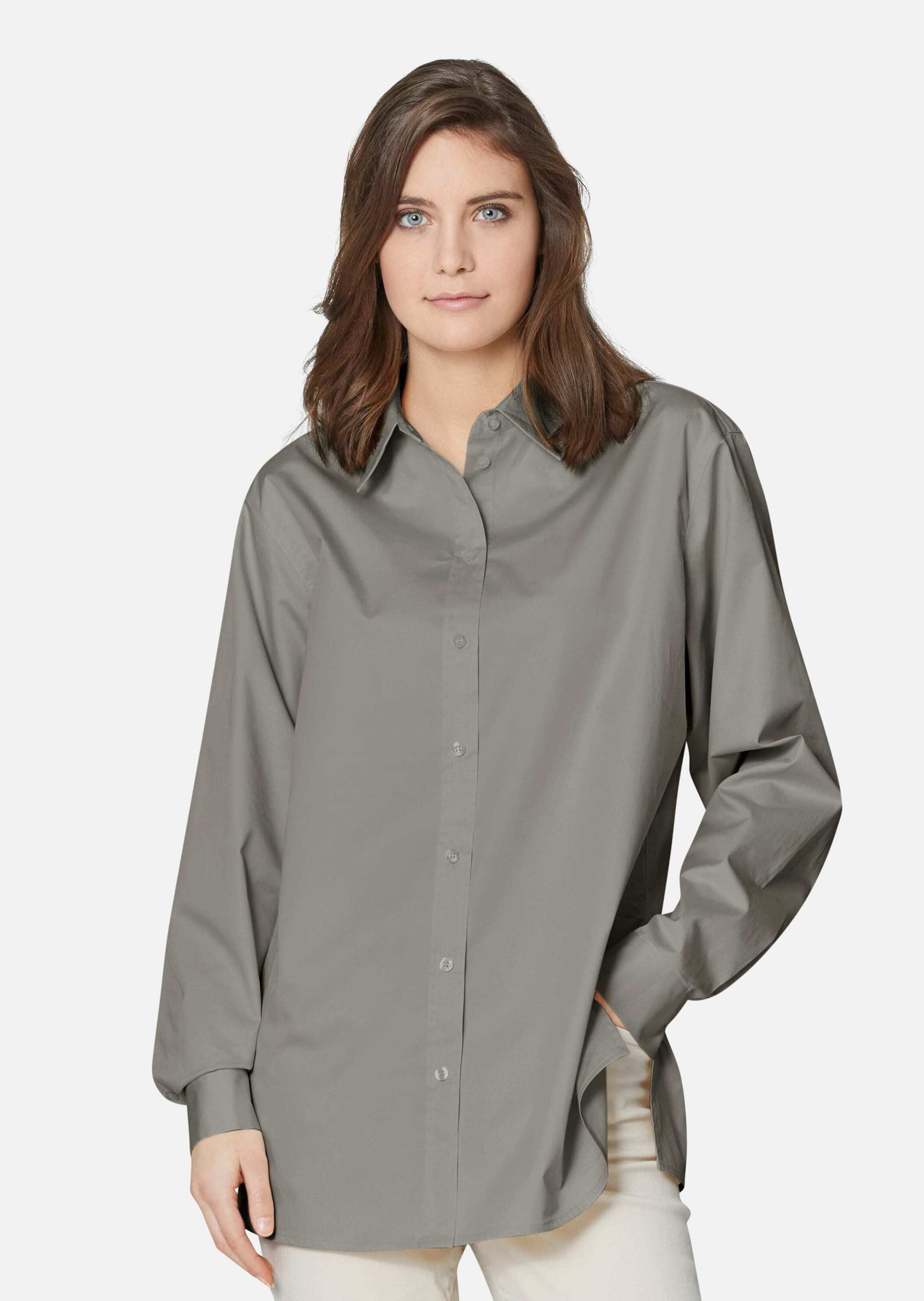 Hemdbluse Hemdbluse in lässiger Oversized-Form