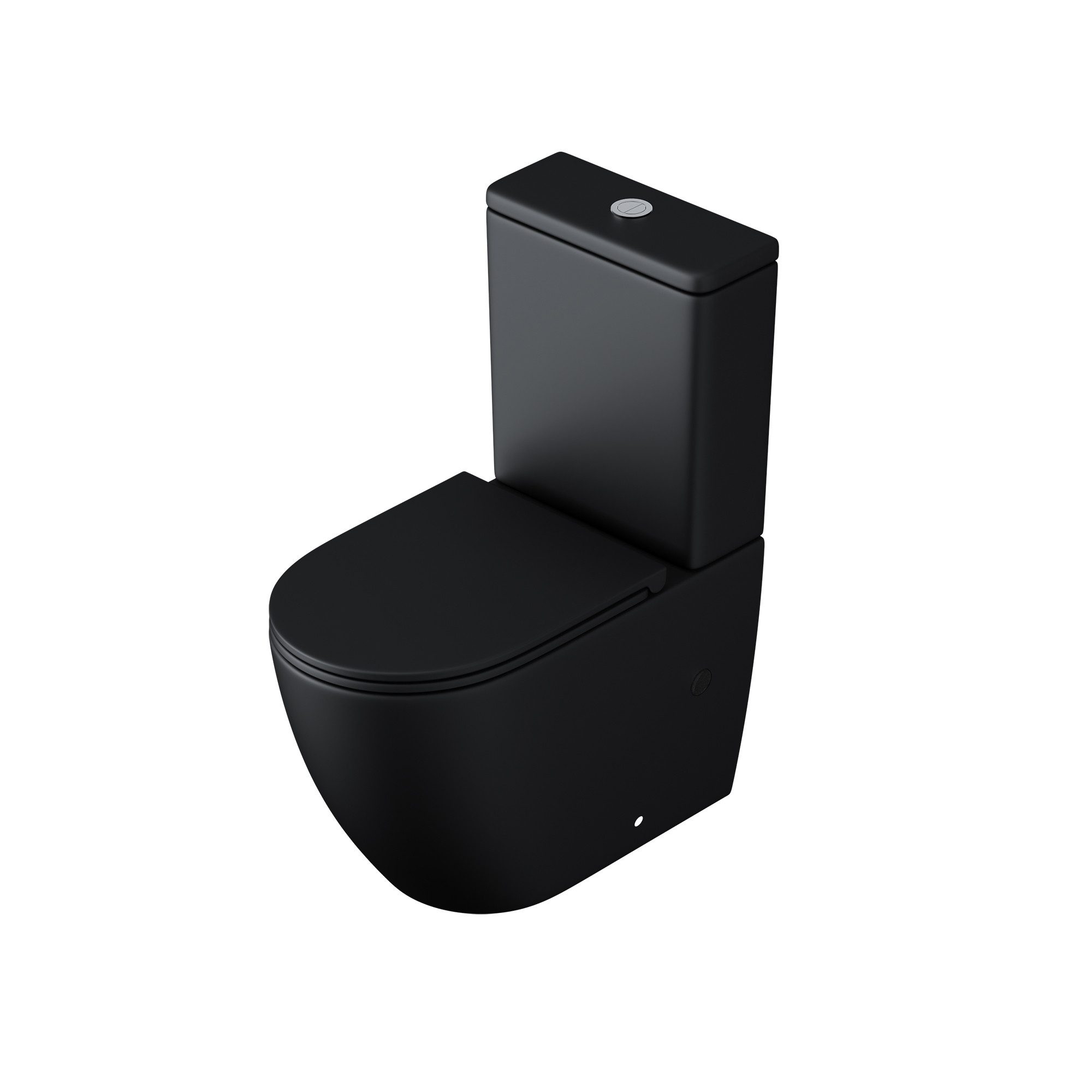 Mai & Mai Tiefspül-WC Spülrandlos Stand WC + Spülkasten + WC-Sitz (mit Soft-Close) randlos