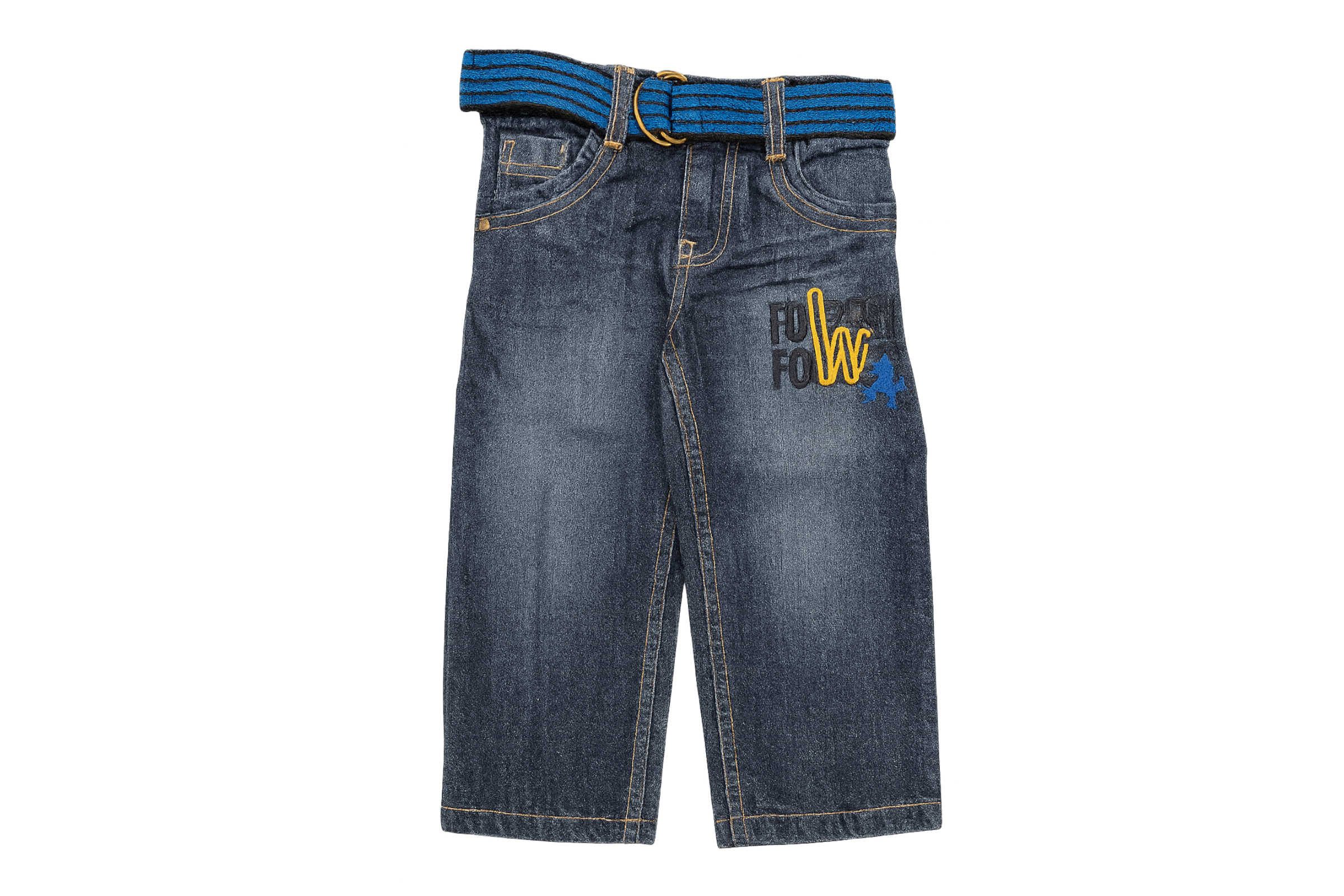 lupilu 5-Pocket-Jeans Lupilu Jungen Jeans mit Stoffgürtel (Set mit Accessoire, 1-tlg., Jeans inklusive passendem Stoffgürtel) Waschung, mit Stoffgürtel, Crinkle-Effekt