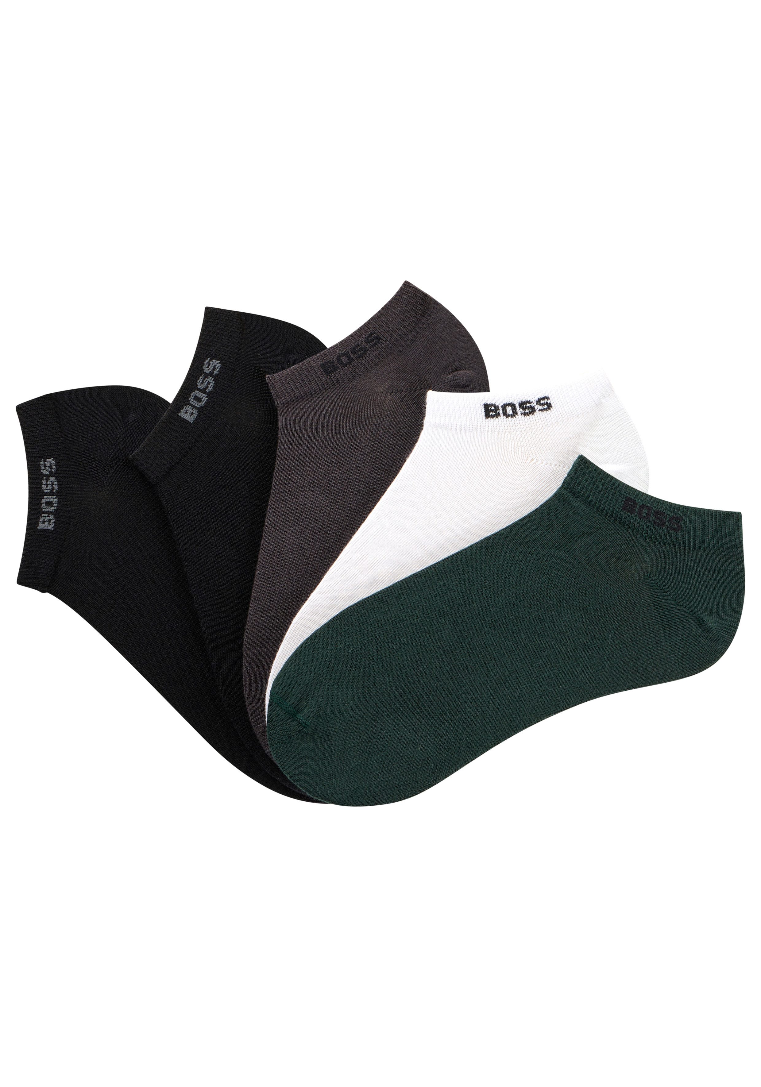BOSS Sneakersocken 5P AS Uni CC (Packung, 5-Paar) mit BOSS Label