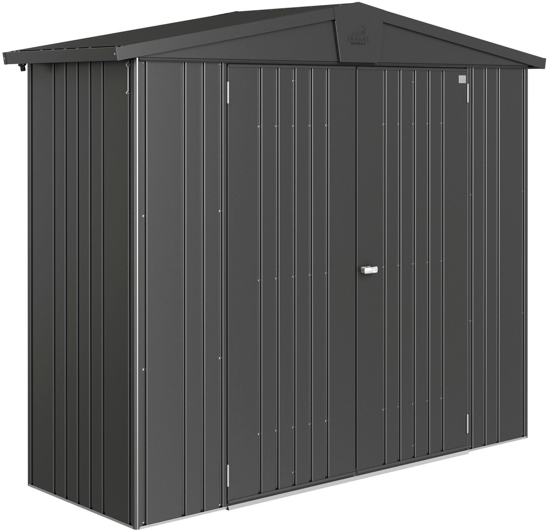 Biohort Gerätehaus Europa Gr. 2A, verschiedene Farben, BxT: 244x84 cm, Qualitäts-Geräteschuppen aus Metall