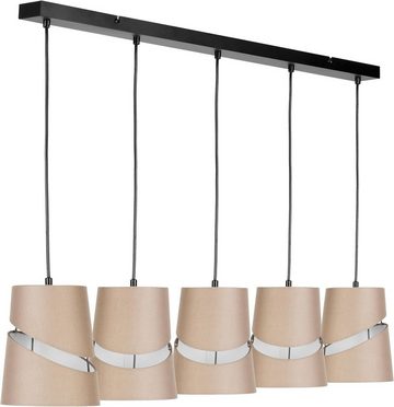 REV Pendelleuchte Pendant lamp - stilvolle Deckenleuchte mit Stoffschirmen, Hängelampe