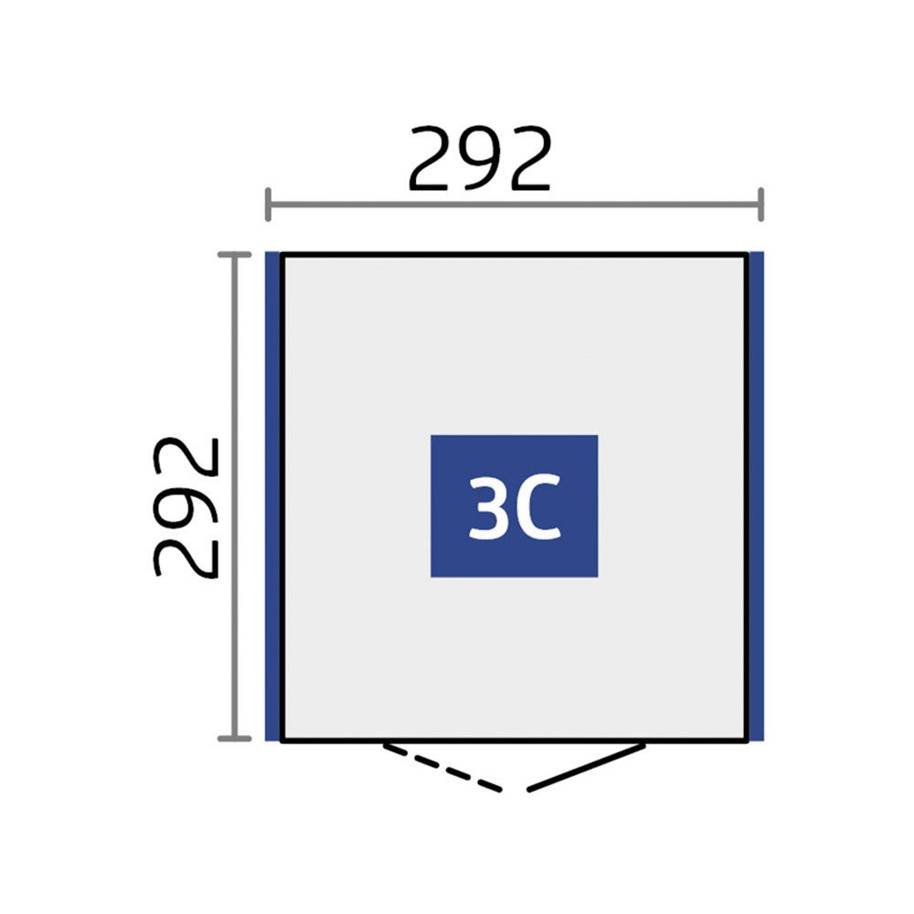 Biohort Gerätehaus NEO Gr. 3C, verschiedene Farben, BxT: 292x292 cm, stylisches Gartenhaus mit Flachdach