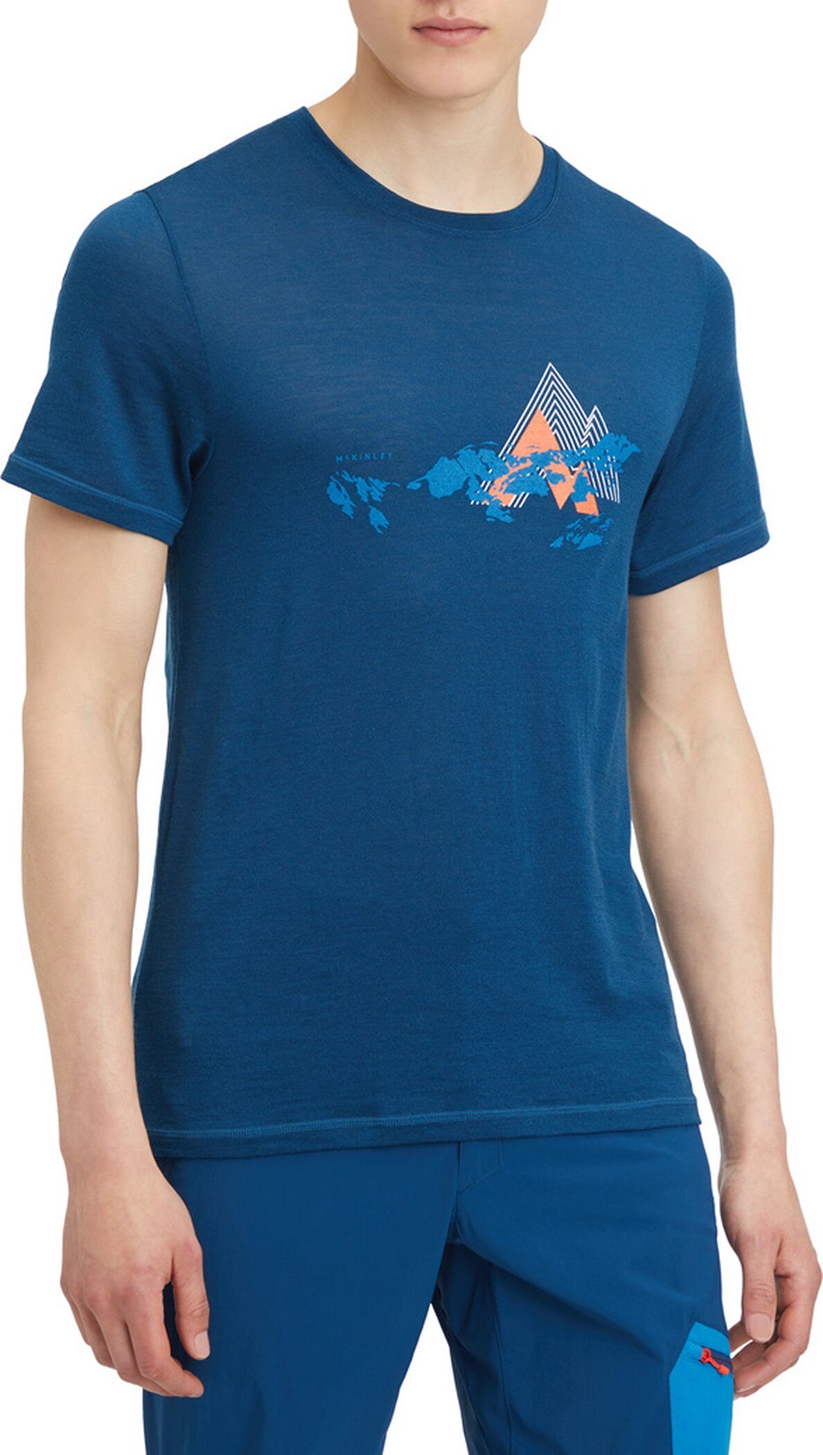 McKINLEY T-Shirt He.-T-Shirt Tate M BLUE PETROL