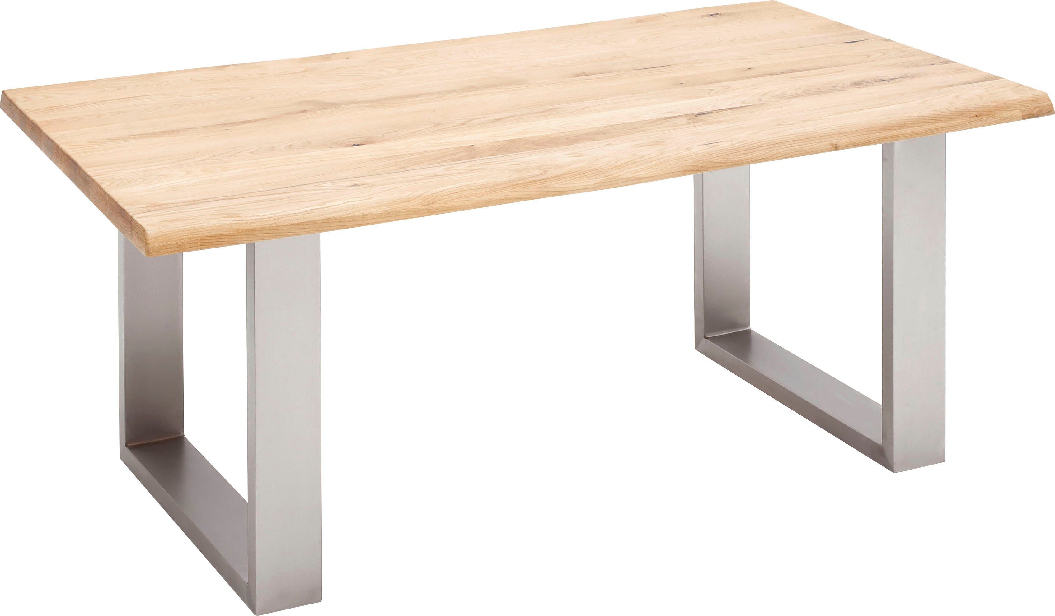 MCA furniture Esstisch »Greta«, Esstisch Massivholz mit Baumkante oder grader Kante-Otto