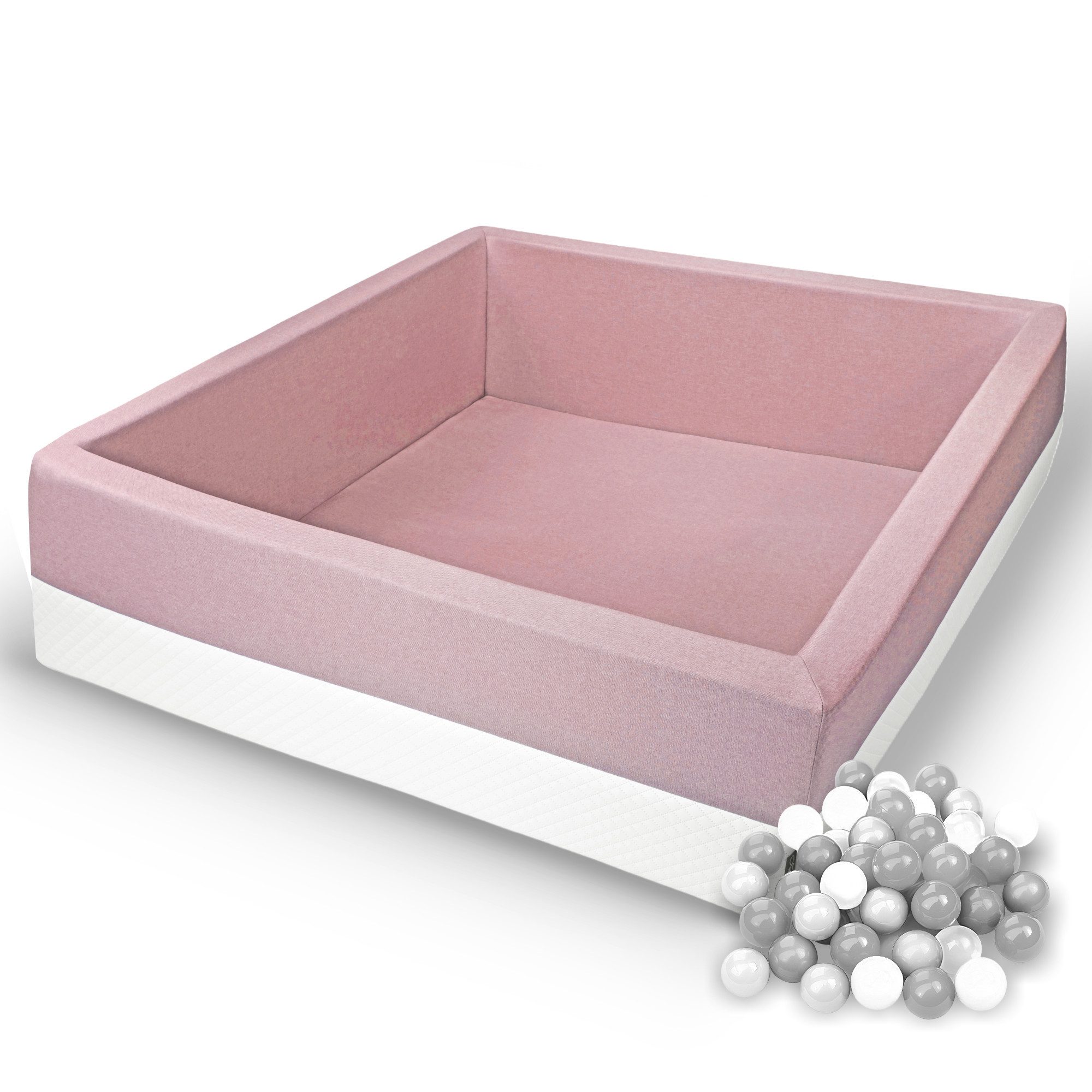 Rainbow Kids Мячиbad XXL Luxus Мячиbad Мячиpool Spielbecken 120x120x40 mit 500 Мячиn, Made in Europe