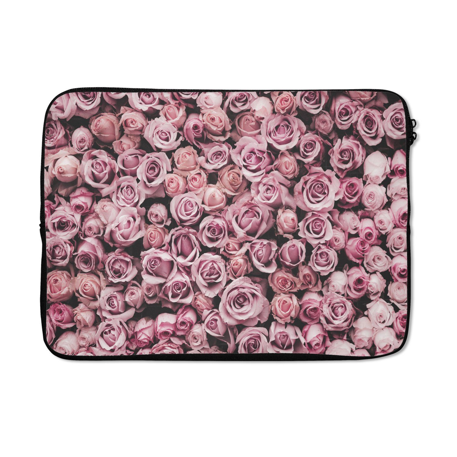 Laptop-Hülle Blumen - Rosen - Natur - Rosa - Botanisch