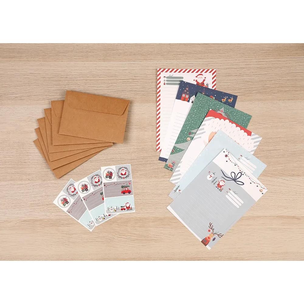 CLAIREFONTAINE Briefpapier Clairefontaine Set A5 6Bl+6Umschl C6 Weihnachten