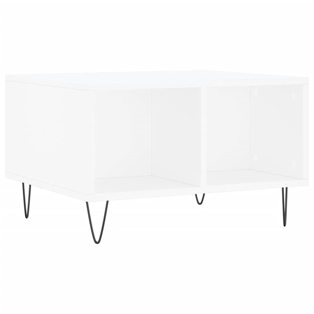 vidaXL Couchtisch Couchtisch Weiß 60x50x36,5 cm Holzwerkstoff (1-St)