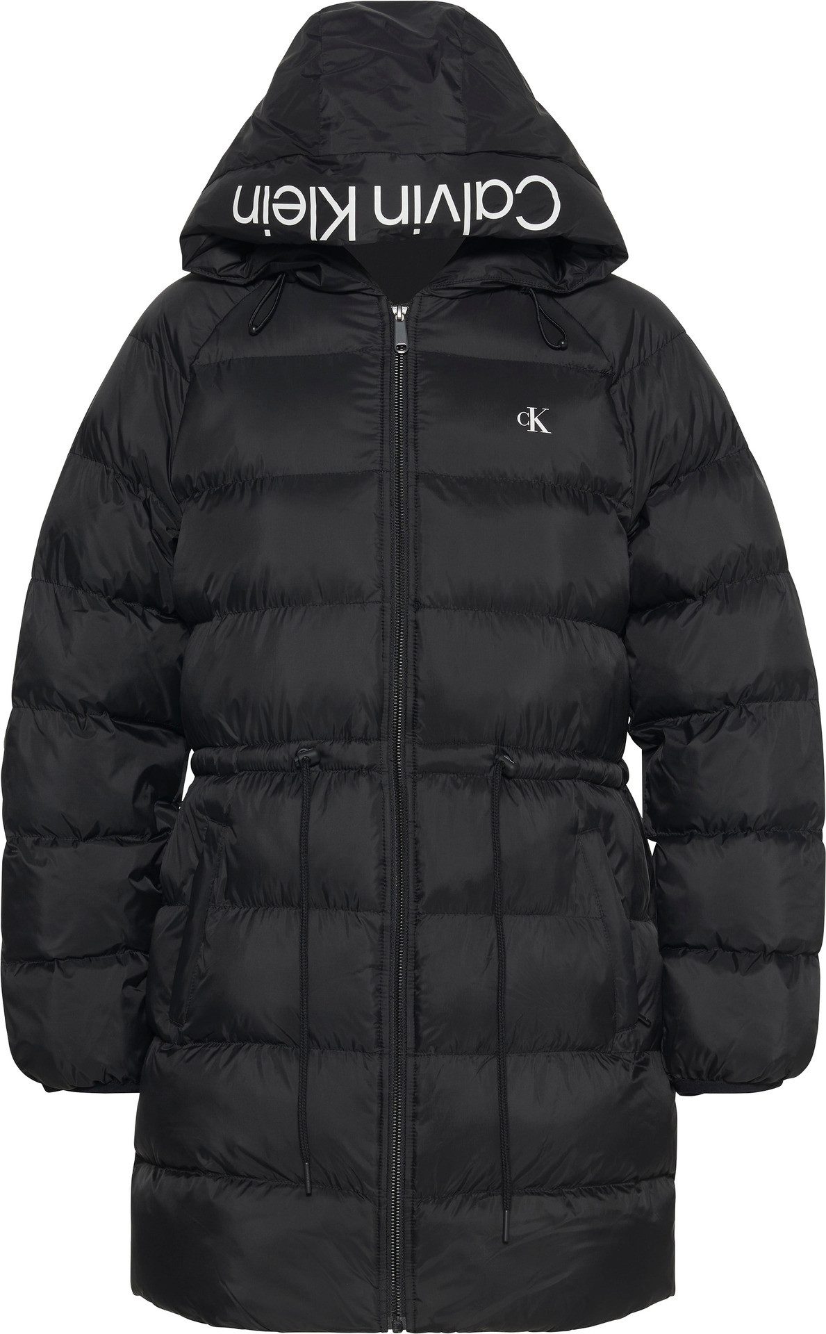 Calvin Klein Jeans Steppmantel LGHTWGHT LG MD LNGTH Mit Rundhalsausschnitt