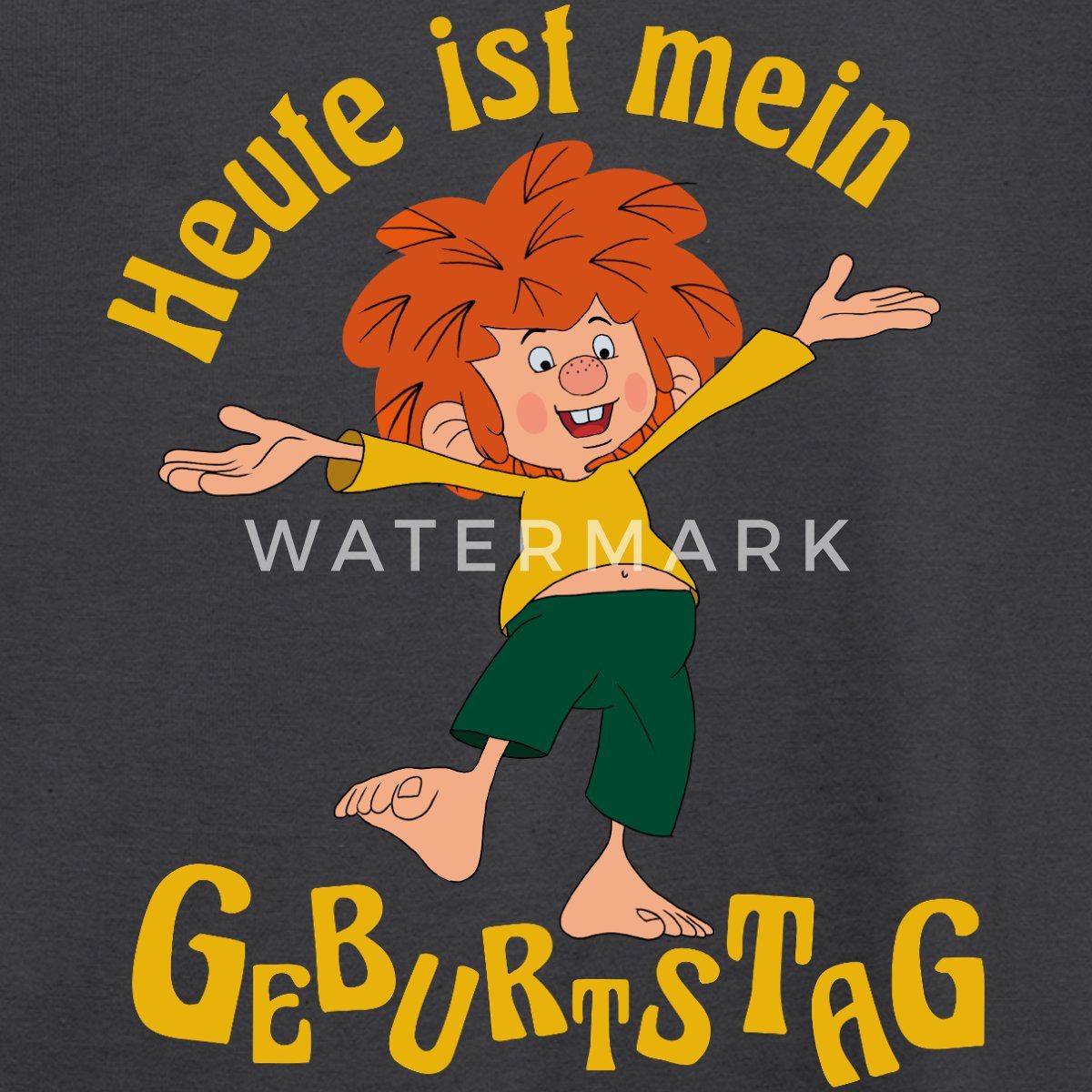 Spreadshirt T-Shirt Pumuckl Mit Spruch Heute ist Mein Geburtstag Kinder T-Shirt (1-tlg)