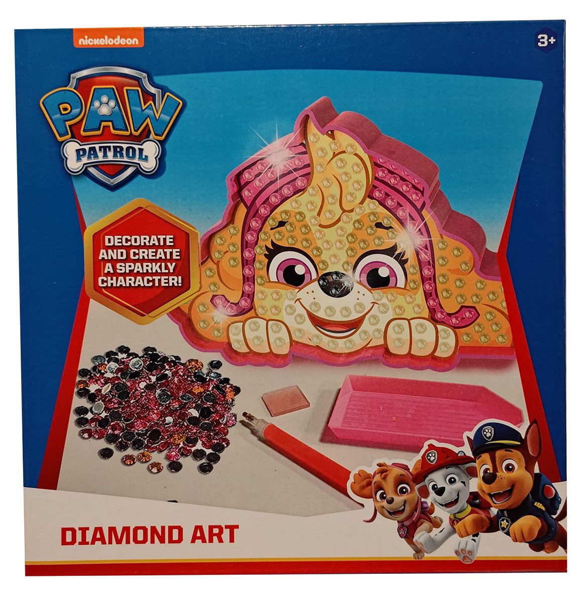 PAW PATROL Kreativset PAW Patrol Skye Diamond Painting Kreativset Schmucksteine Motive