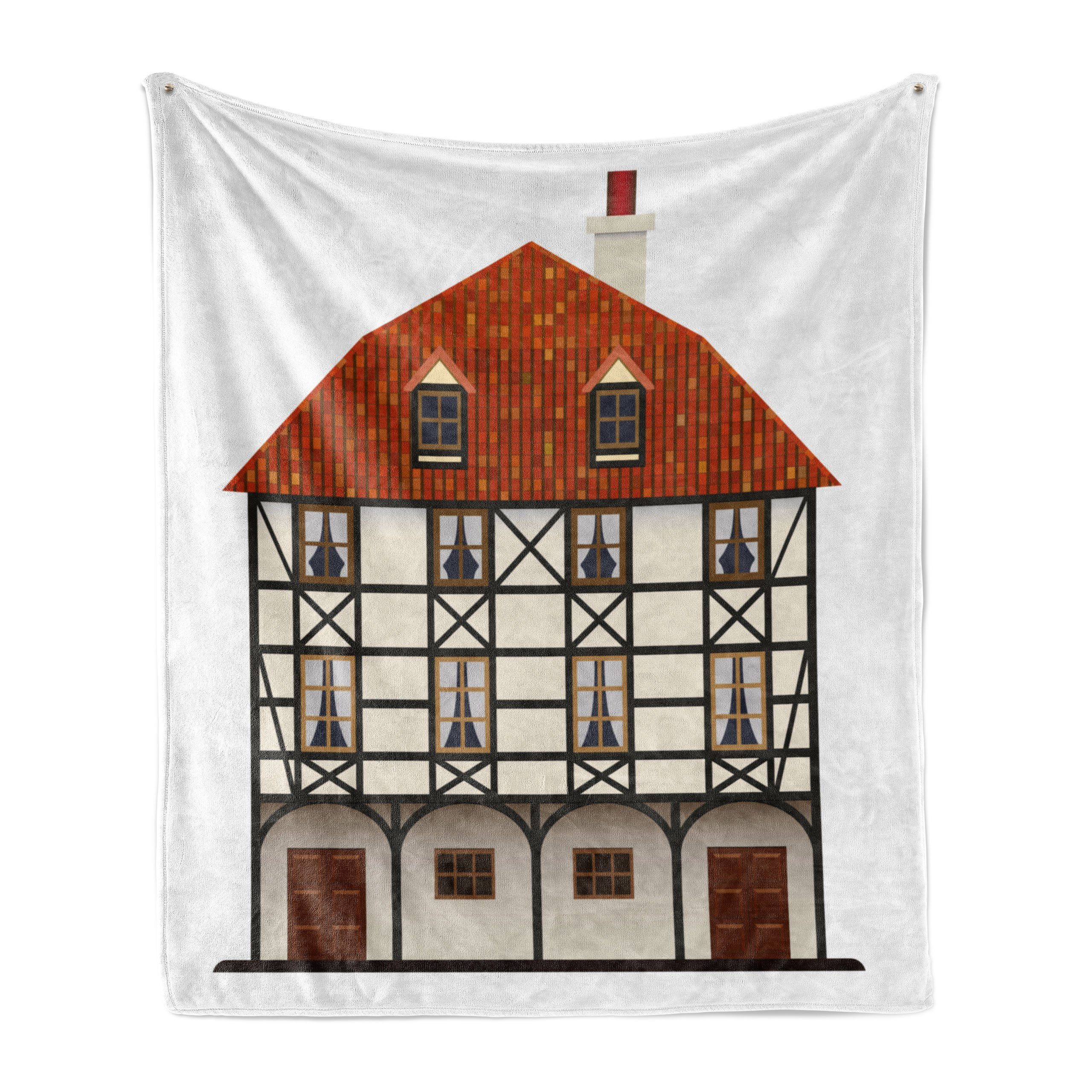 Wohndecke Gemütlicher Plüsch für den Innen- und Außenbereich, Abakuhaus, Schweiz traditionelle Cottage