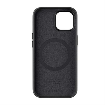 Woodcessories Handyhülle Woodcessories Bio Leather Case MagSafe für iPhone 15 - Black