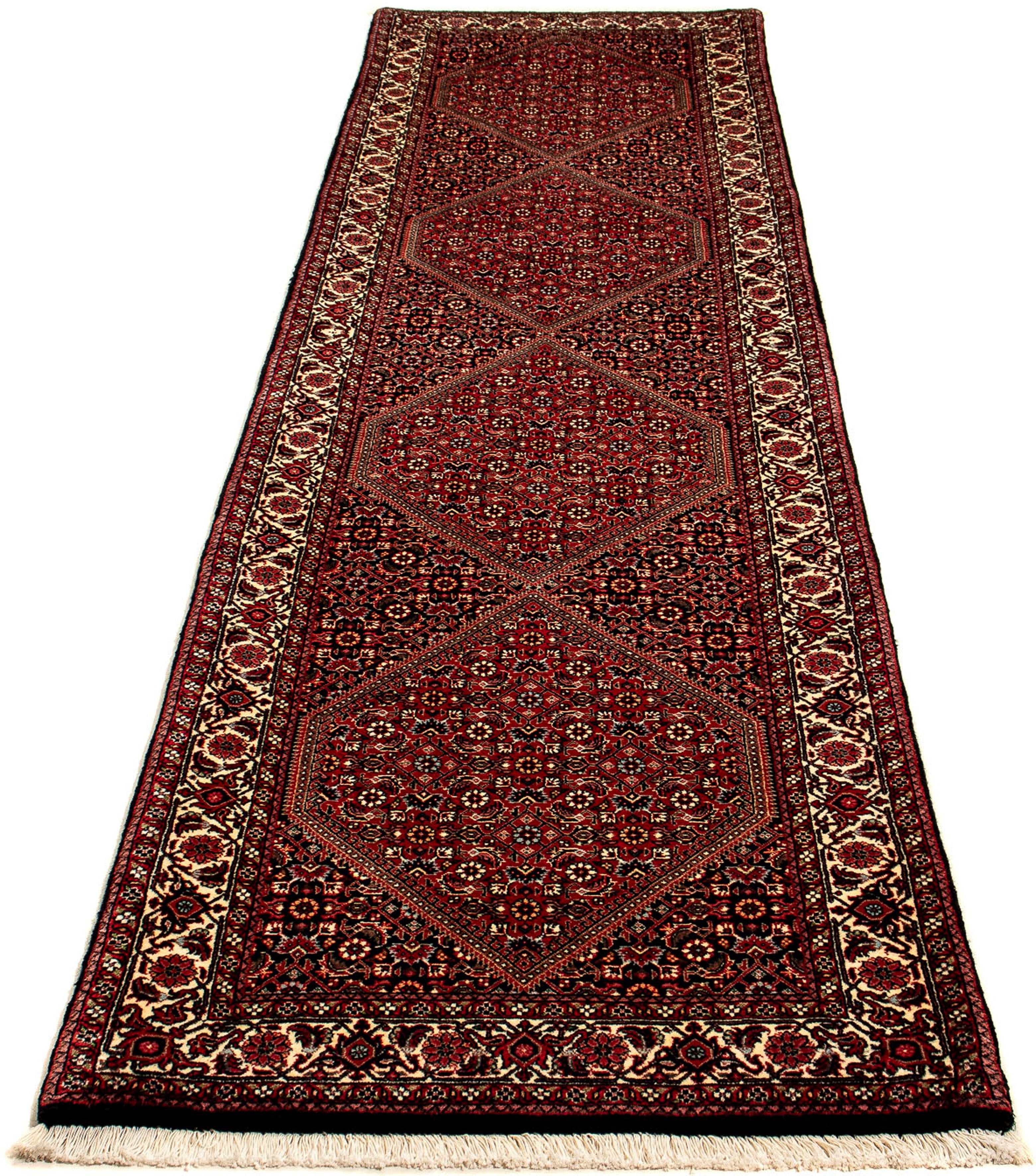 Orientteppich Perser - Bidjar - 315 x 77 cm - mehrfarbig, morgenland, rechteckig, Höhe: 15 mm, Wohnzimmer, Handgeknüpft, Einzelstück mit Zertifikat