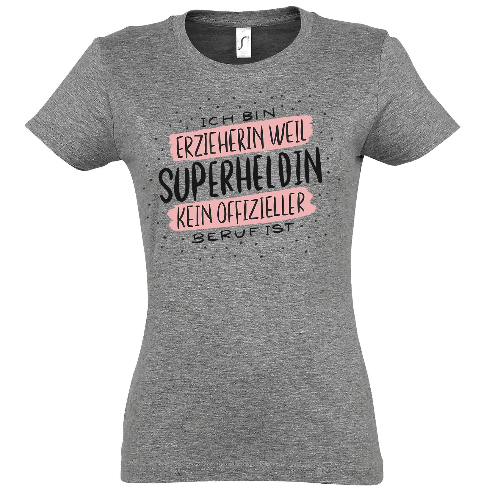 Youth Designz T-Shirt Beste Erzieherin Superheldin günstig online kaufen