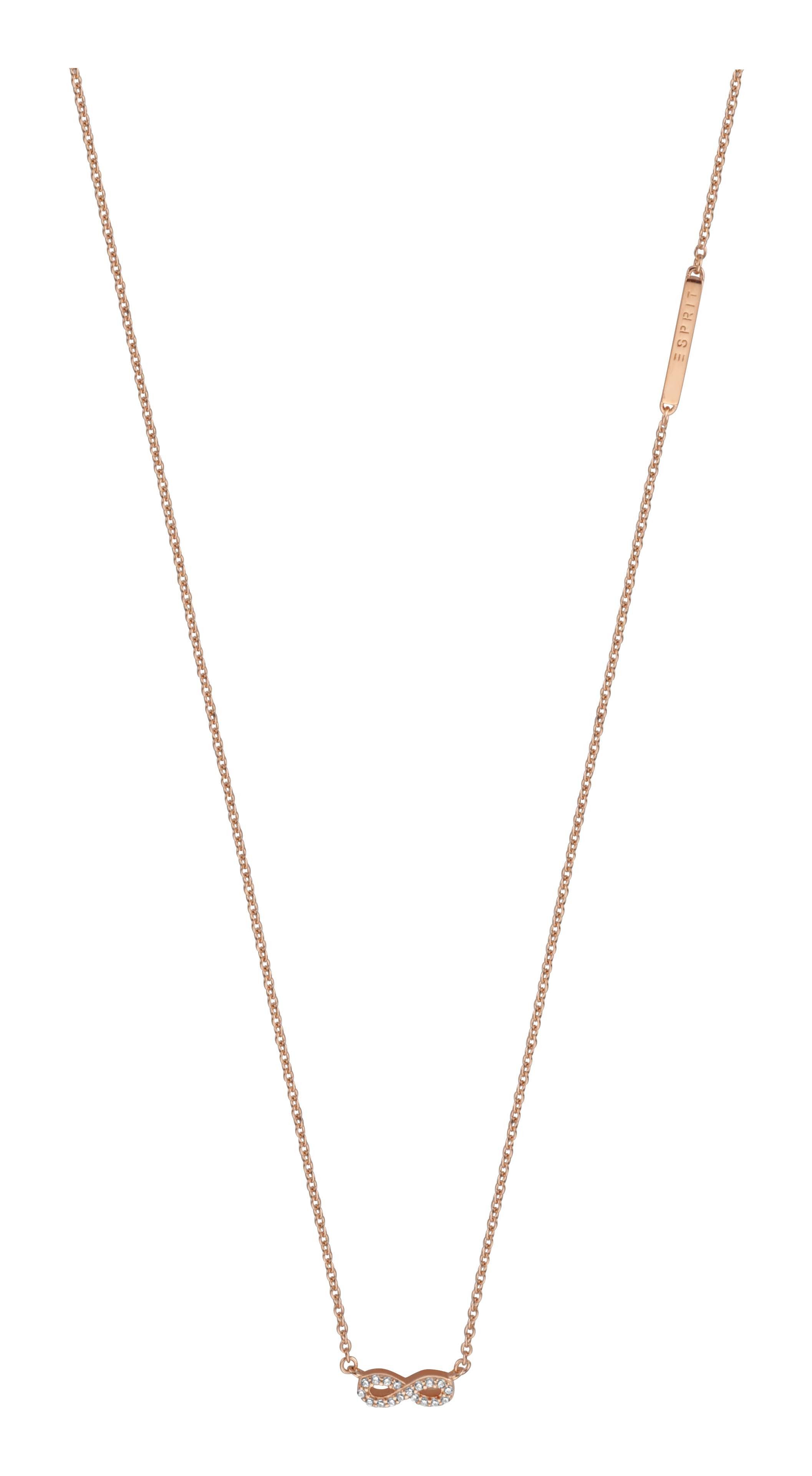 Esprit Collier Halskette Damen 925er Sterling-Silber Zirkonia 42cm ESNL01001342, mit Zirkonia