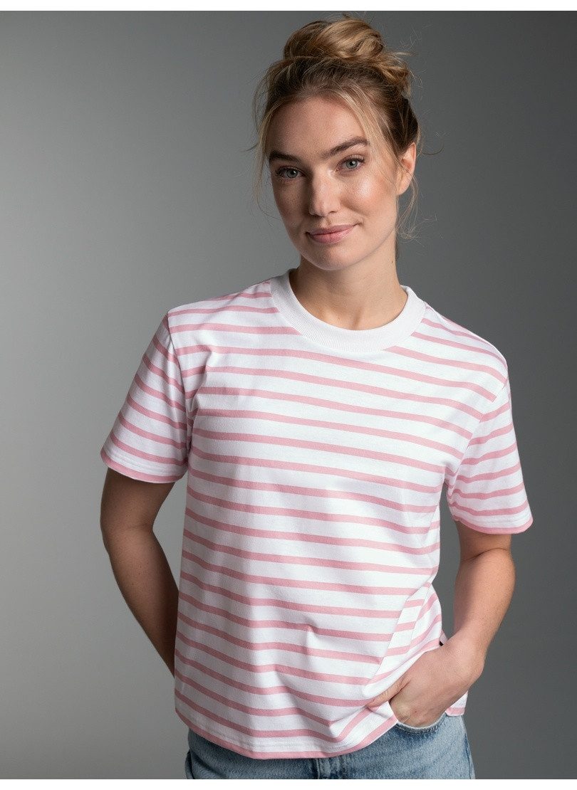 T-Shirt TRIGEMA T Shirt in Ringeloptik
