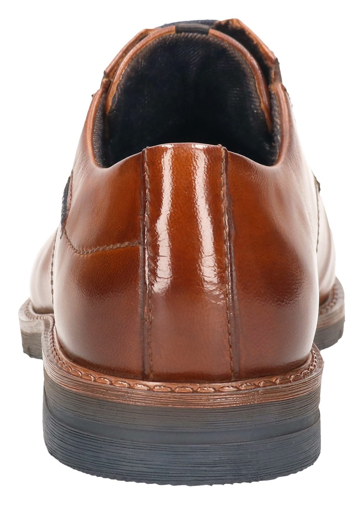 bugatti lace-up shoe, business shoe, evening shoe with small stretch inserts, width G