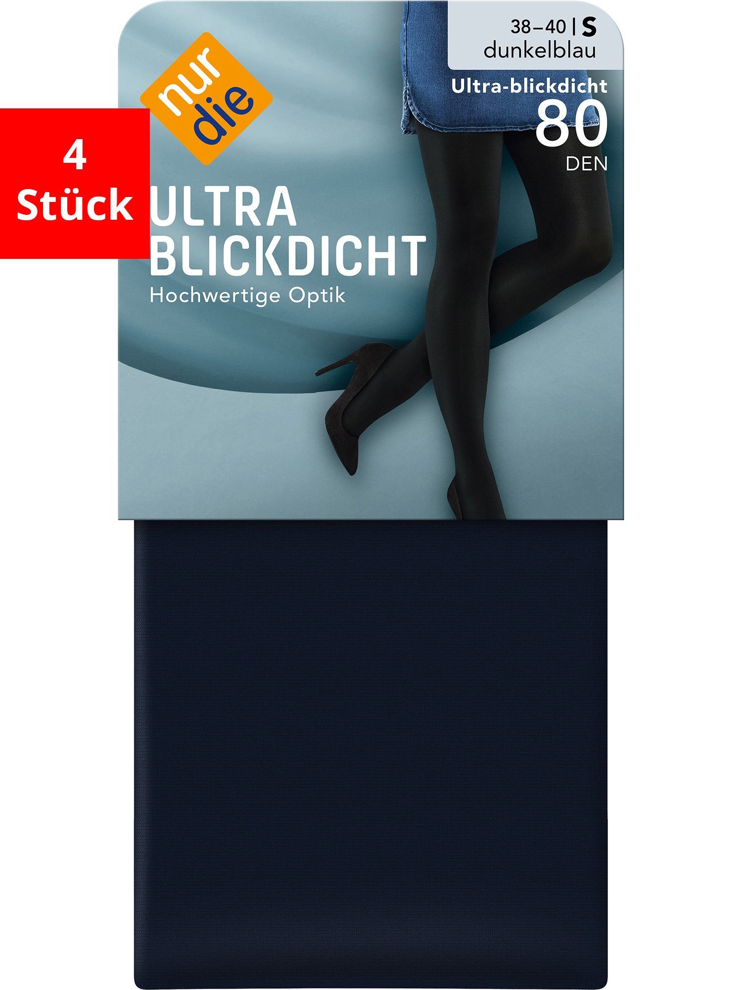 Nur Die Feinstrumpfhose Ultra Blickdicht - Im 4-Pack dunkelblau | Feinstrumpfhosen