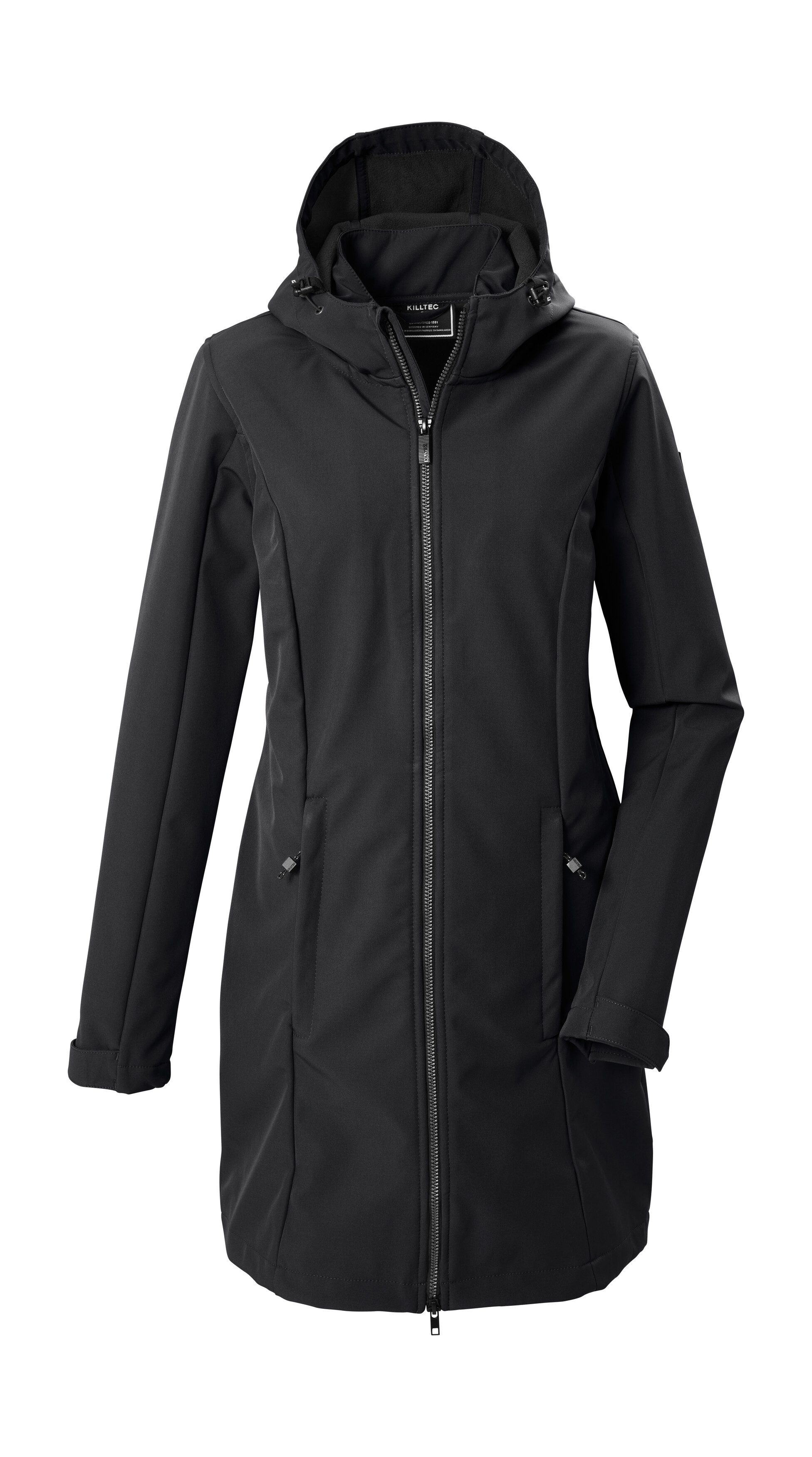 Killtec Softshellparka KOW 10 WMN SFTSHLL PRK Wasserabweisender, atmungsaktiver Softshellparka mit Fleece