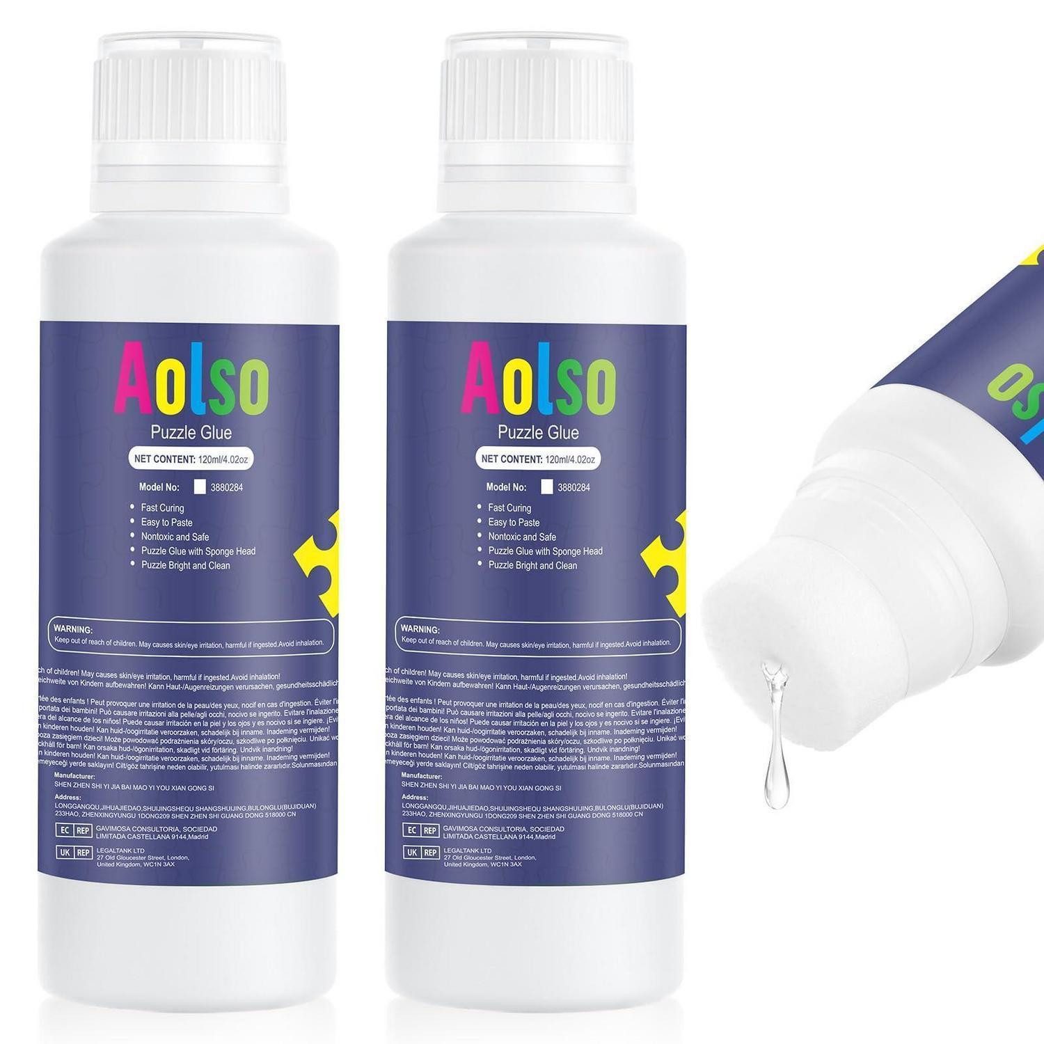 LuxusKollektion Kreativset Puzzlekleber 2x120ml Schnell Trocknend