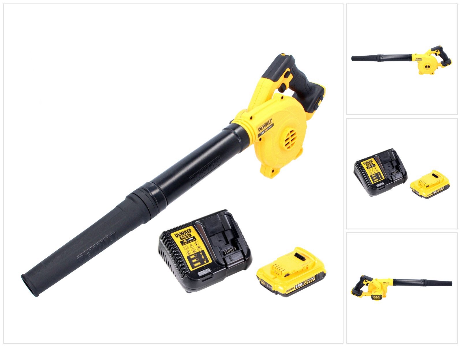 DeWalt Akku-Laubbläser DCV 100 D1 Akku Gebläse / Laubbläser 18 V + 1x Akku 2,0 Ah + Ladegerä