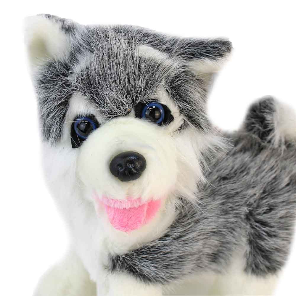 Euro Souvenirs Kuscheltier Husky Kuscheltier klein mit Kunststoffaugen - ca. 17 cm (1-St)