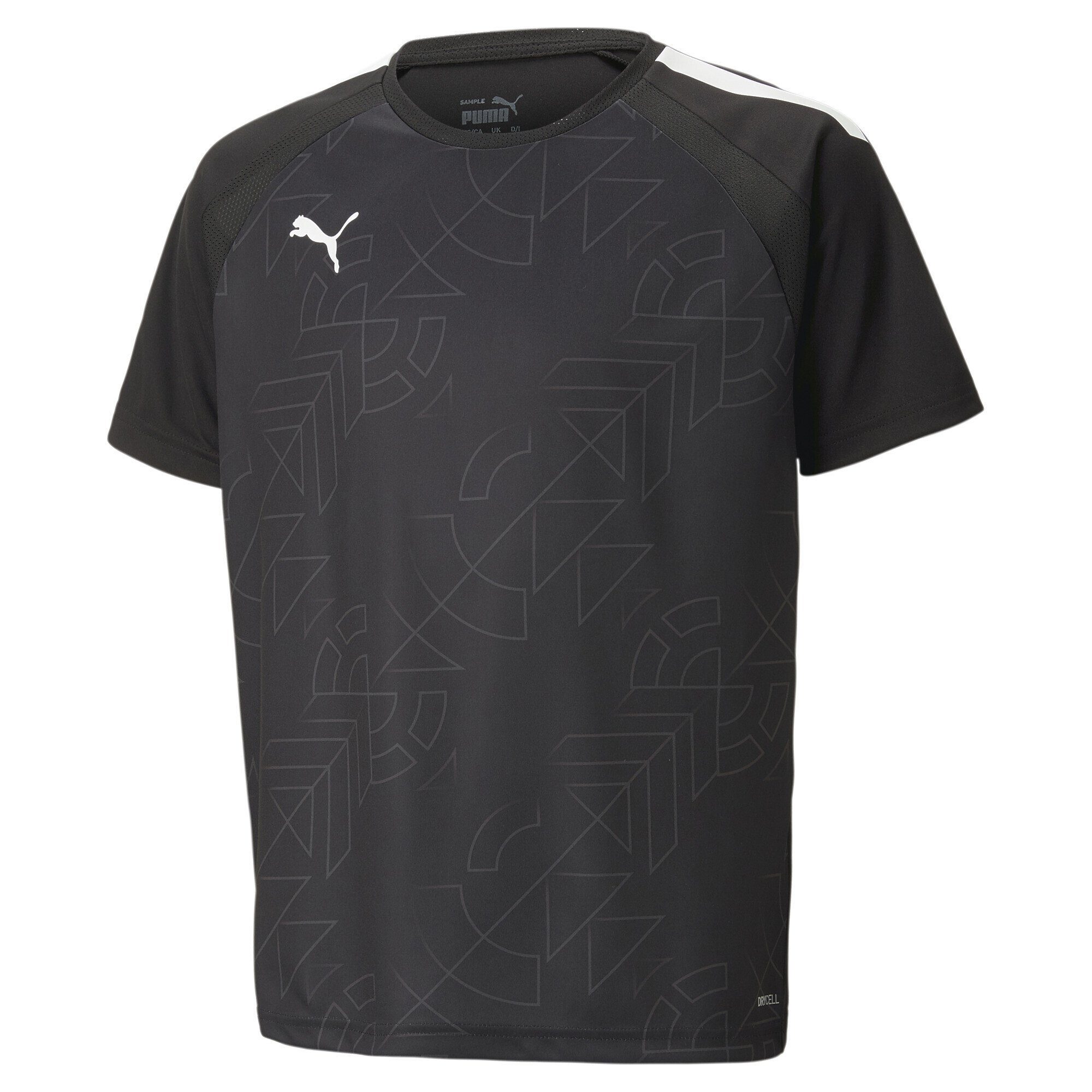 PUMA Trainingsshirt individualLIGA Graphic Fußballtrikot Jugendliche Black Asphalt