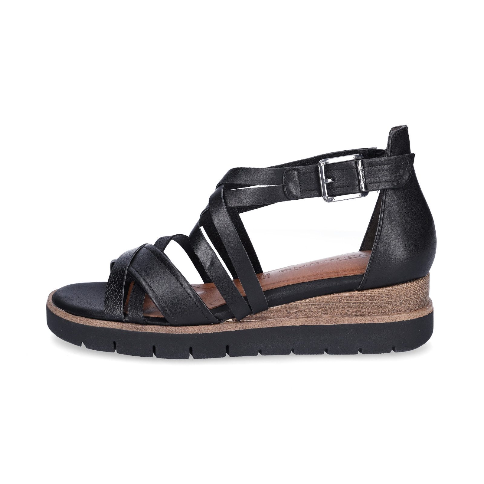 Tamaris Tamaris Damen Keilsandalette schwarz Sandale günstig online kaufen
