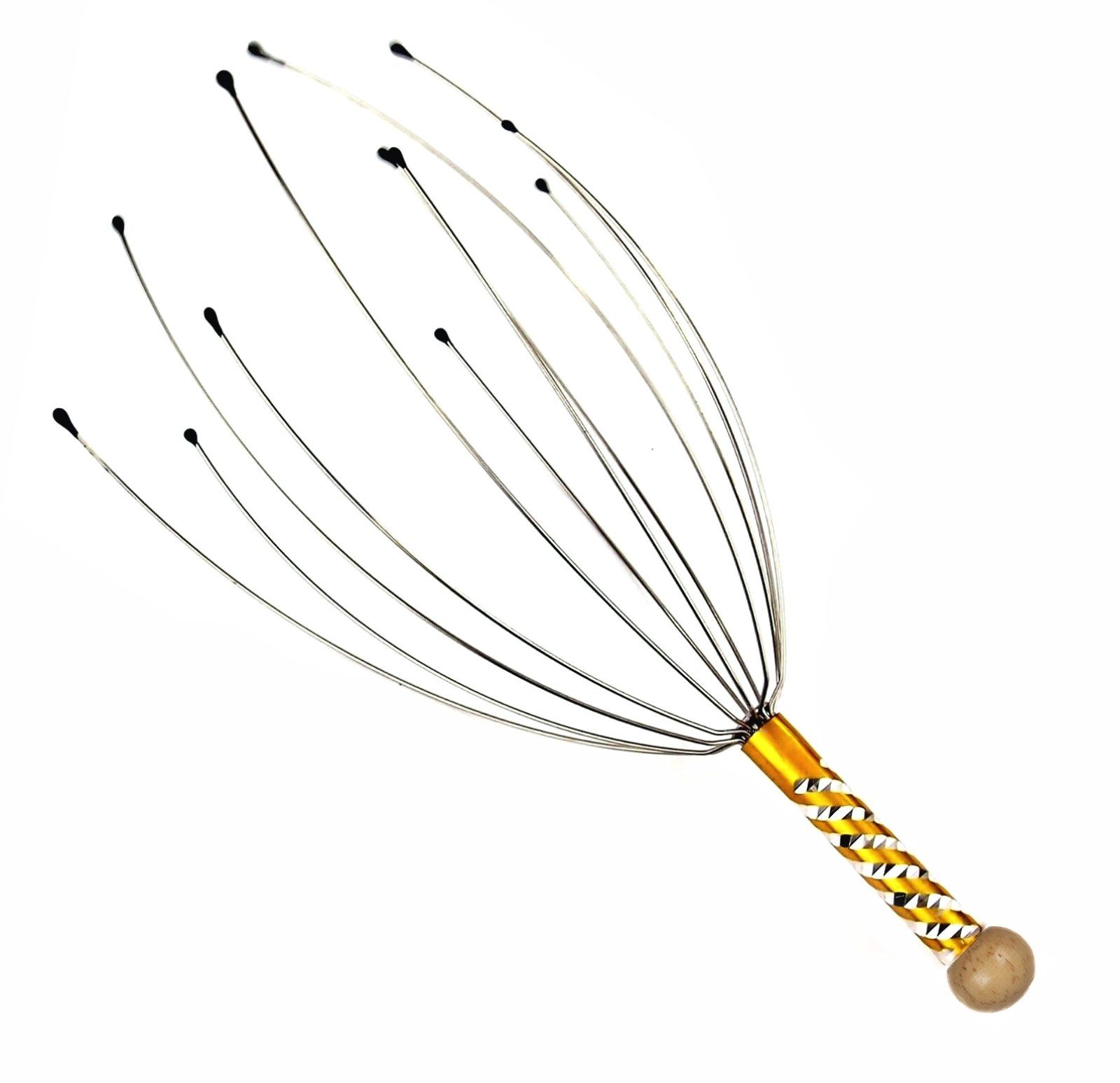 VARA Massagegerät TROP Kopfmassagegerät Massage Spinne Metall für den Kopf Kopfmassierer