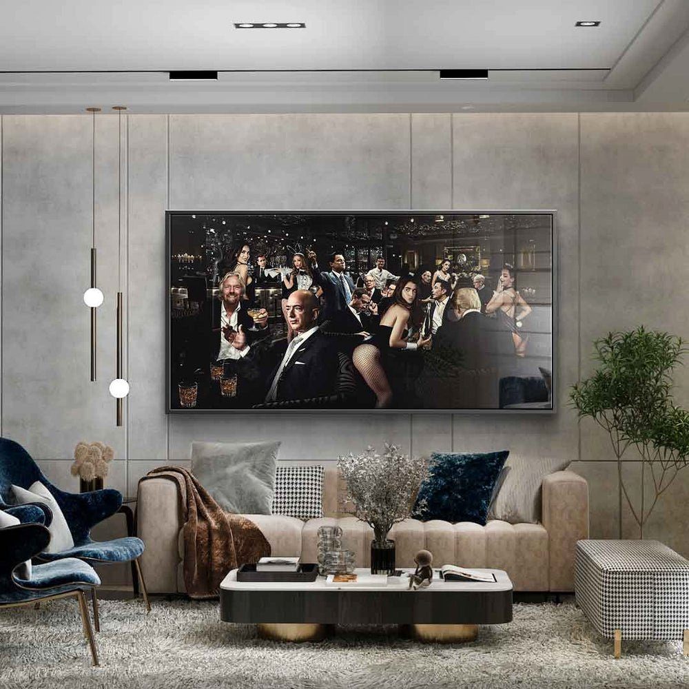 DOTCOMCANVAS® Acrylglasbild, Acrylglasbild, Film und TV, Mensch und Portrait, Panorama, Schwarz