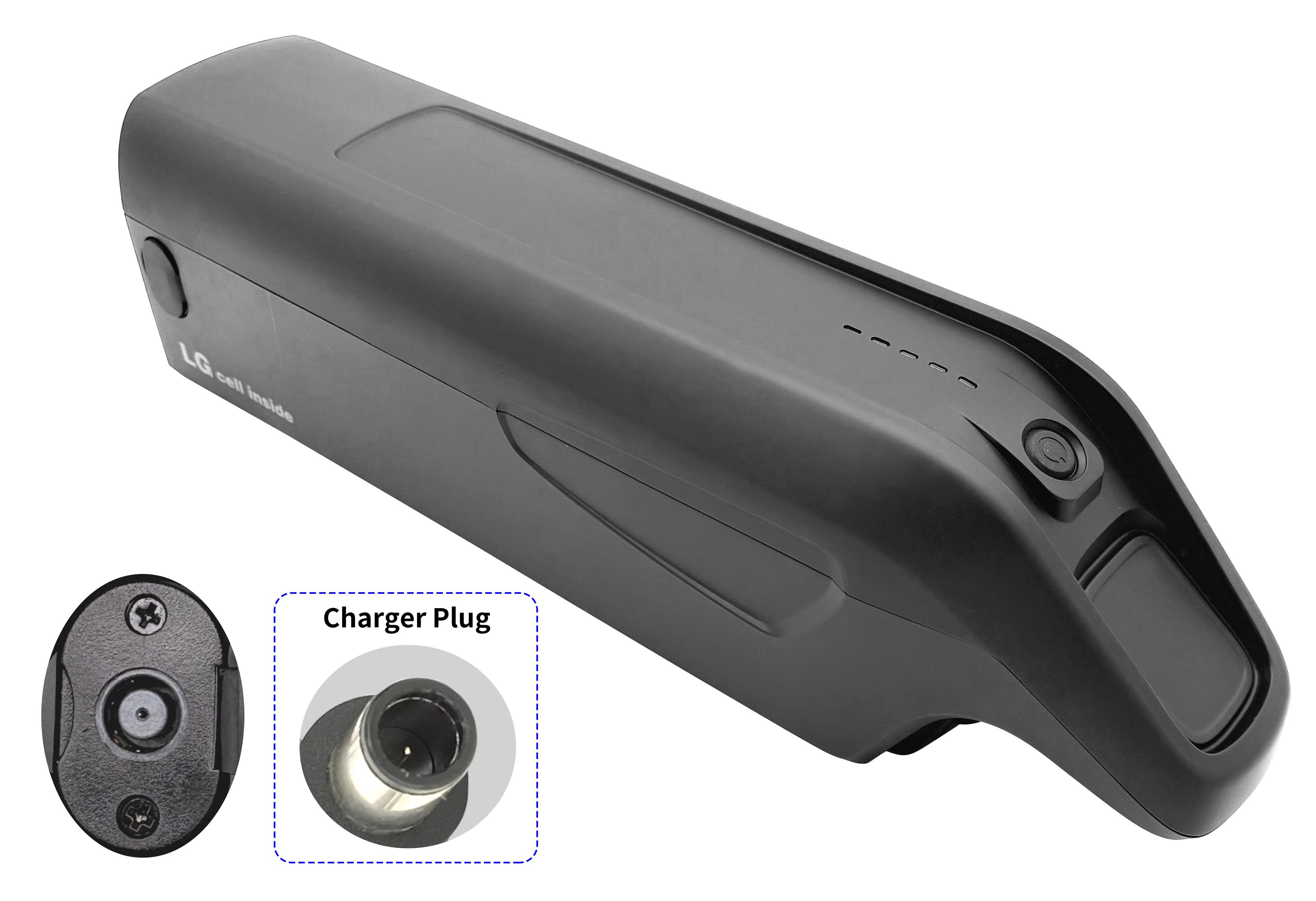 PowerSmart E-Bike Akku ZZ1311004 für Elektrofahrräder mit 4A Ladegerät Li-ion 12800 mAh (36 V)