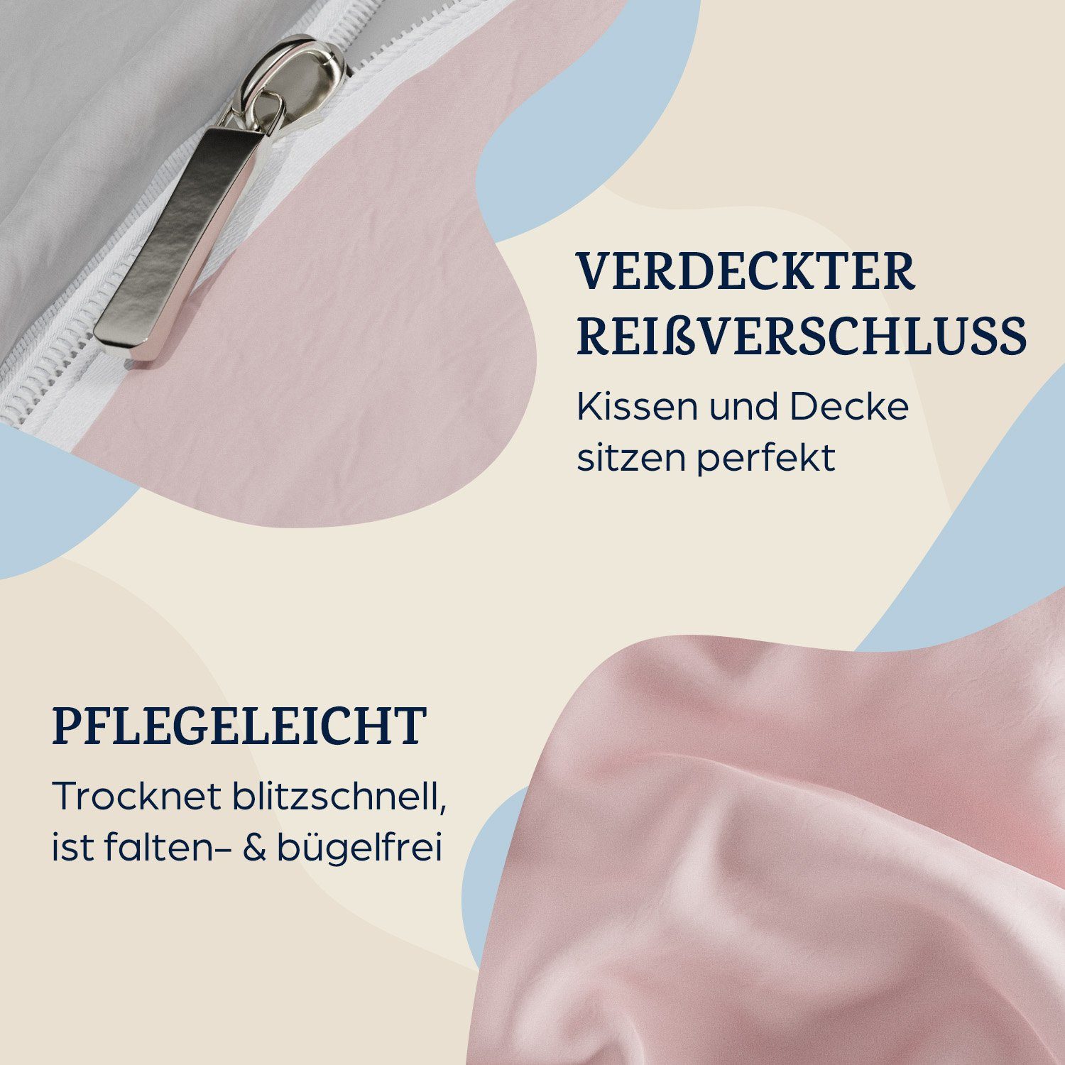 sleepwise Bettwäsche Soft Wonder-Edition Bettwäsche, Mikrofaser-Fleece, 2 teilig, Mikrofaser Bettbezug Set mit Kissenbezug Kissen Hüllen Bettzeug