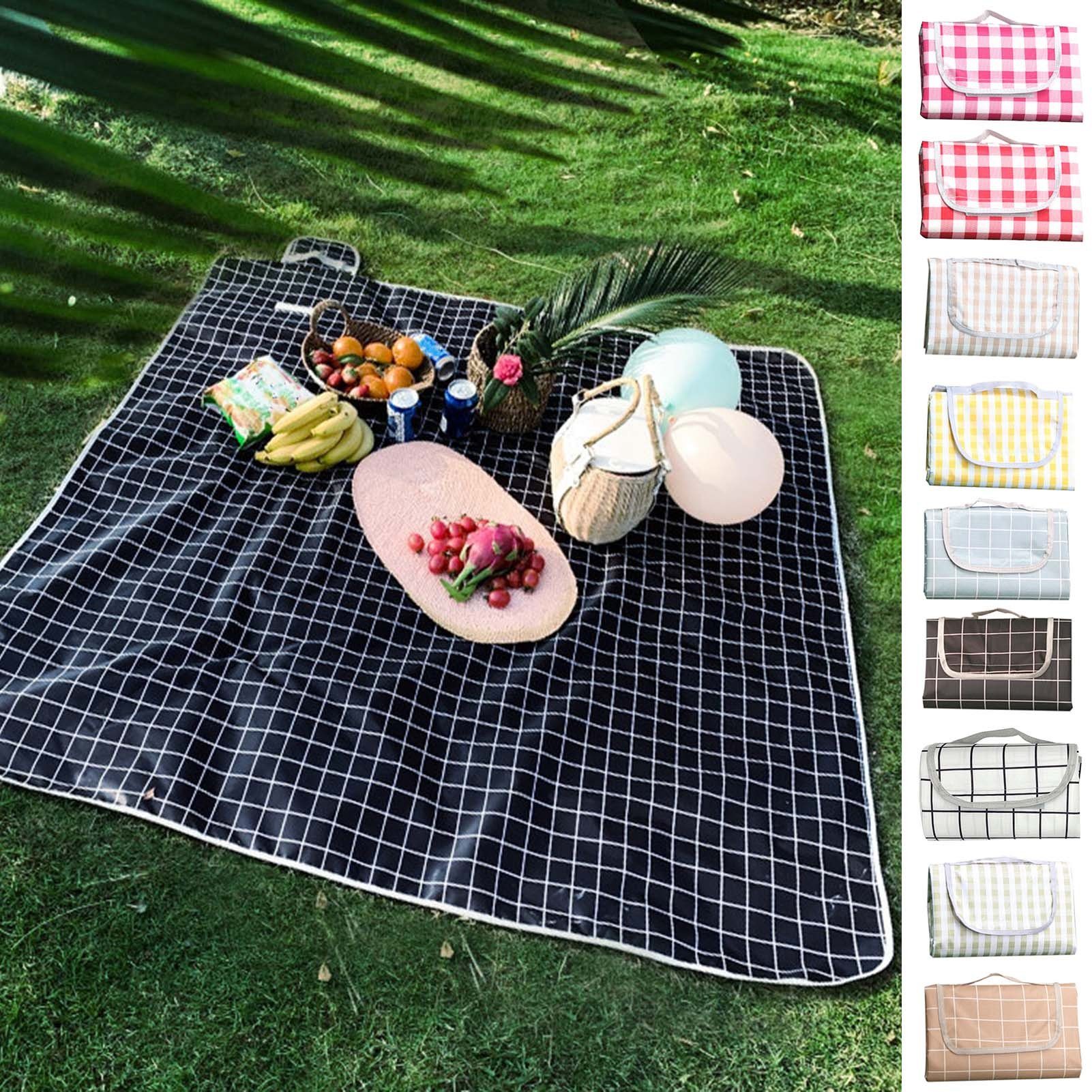 Picknickdecke Picknickdecke , waterproof sand proof foldable compact beach blanket, Rutaqian, Decke Schwarz