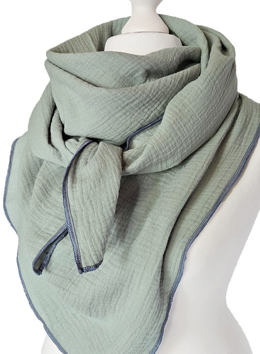 Modetuch Handmade Musselintuch Unifarben Musselin Schal günstig online kaufen