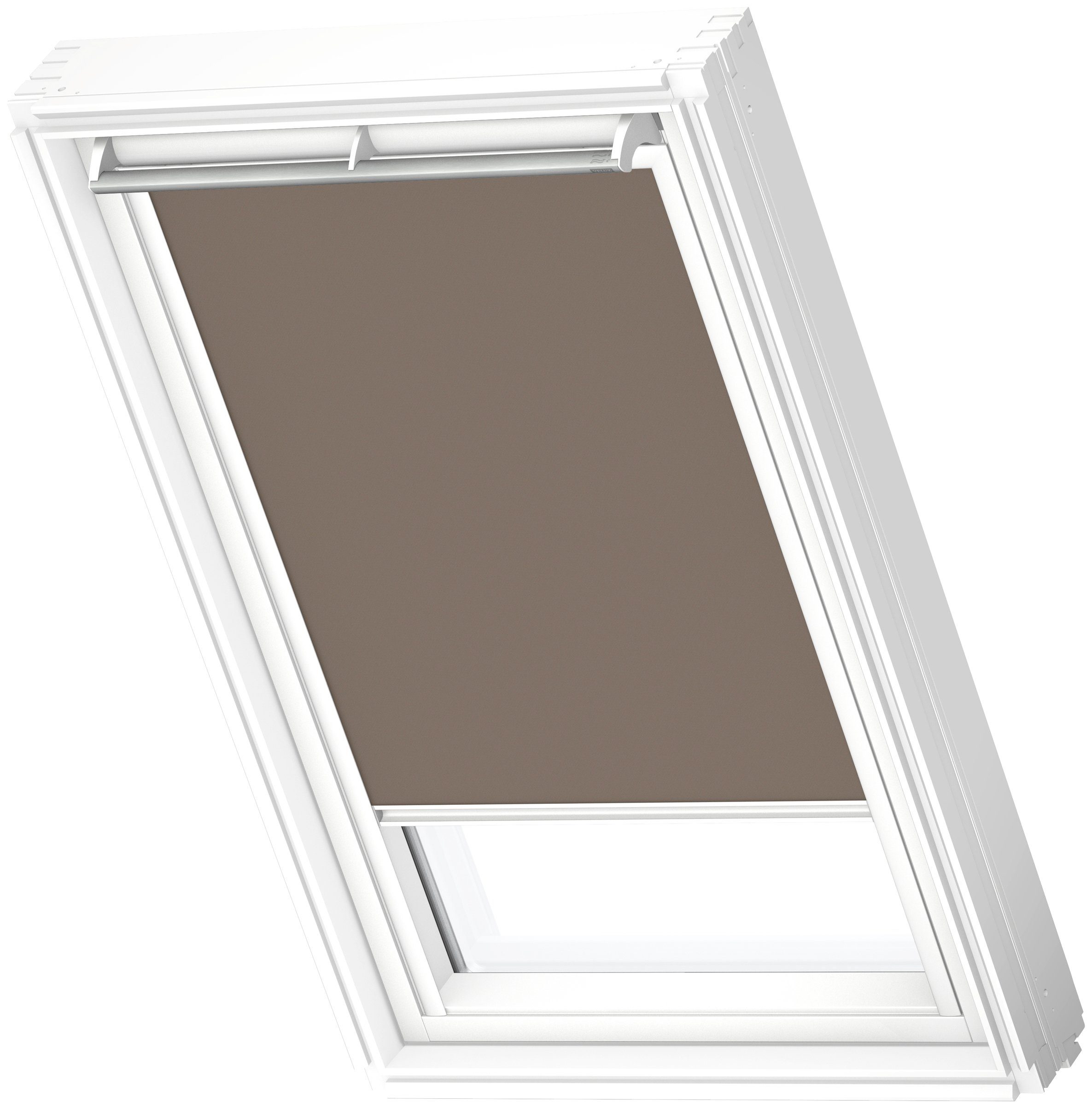 Dachfensterrollo DKL M31 457, VELUX, verdunkelnd, ohne Bohren, in Führungsschienen, VELUX »Pick & Click!« | Verdunkelungsrollos