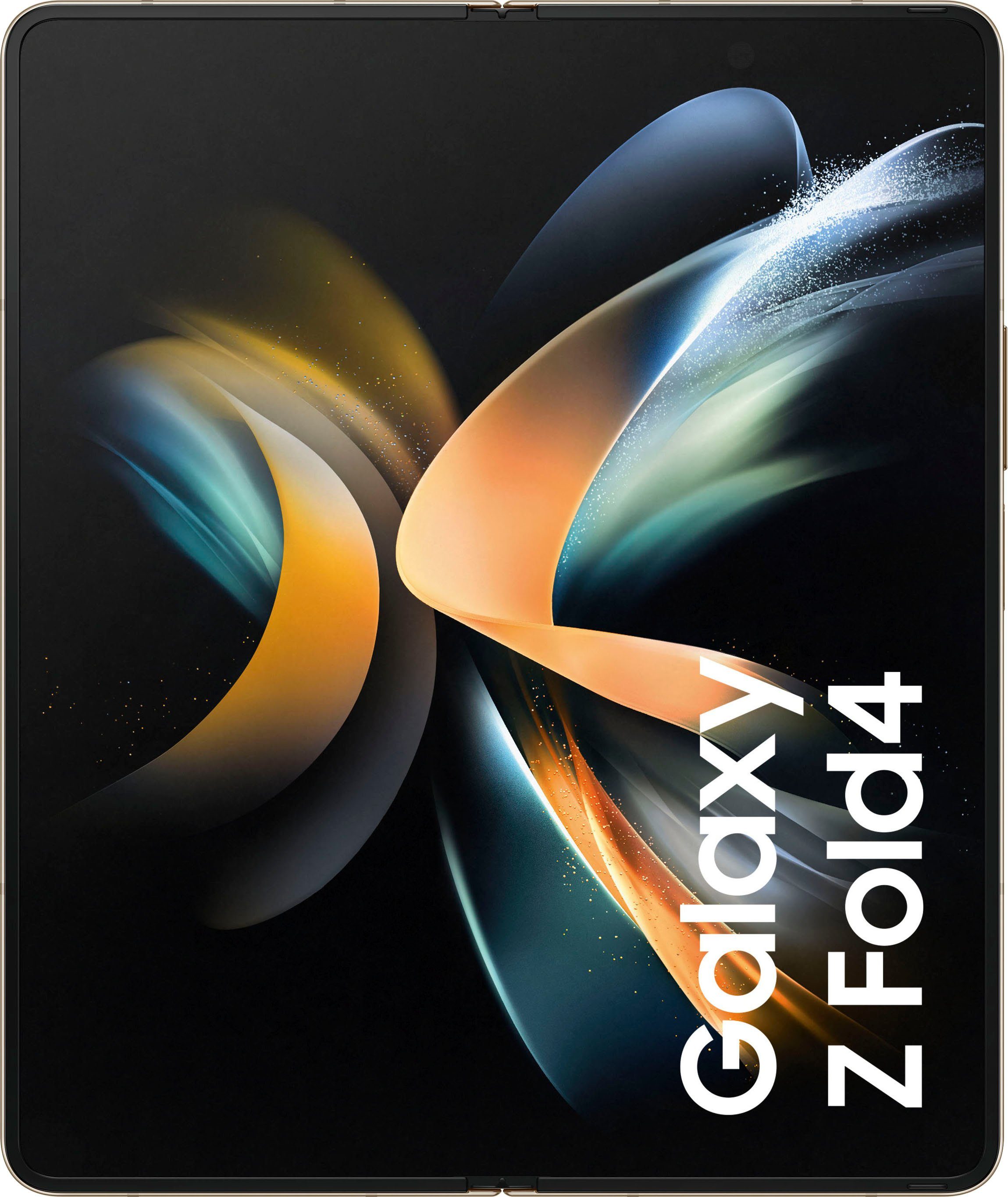 Galaxy Samsung Smartphone Z Speicherplatz, Fold4 (19,21 GB Beige MP 512 50 Kamera) Zoll, cm/7,6