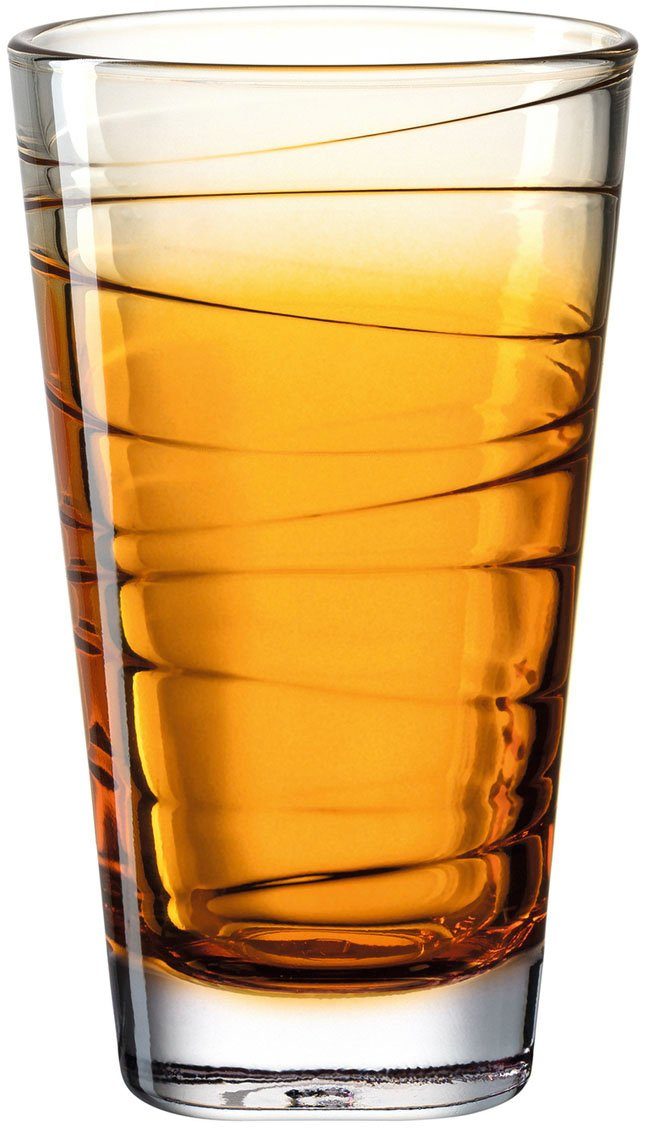 LEONARDO Longdrinkglas VARIO STRUTTURA, 6-tlg., Glas, 280 ml, 6-teilig