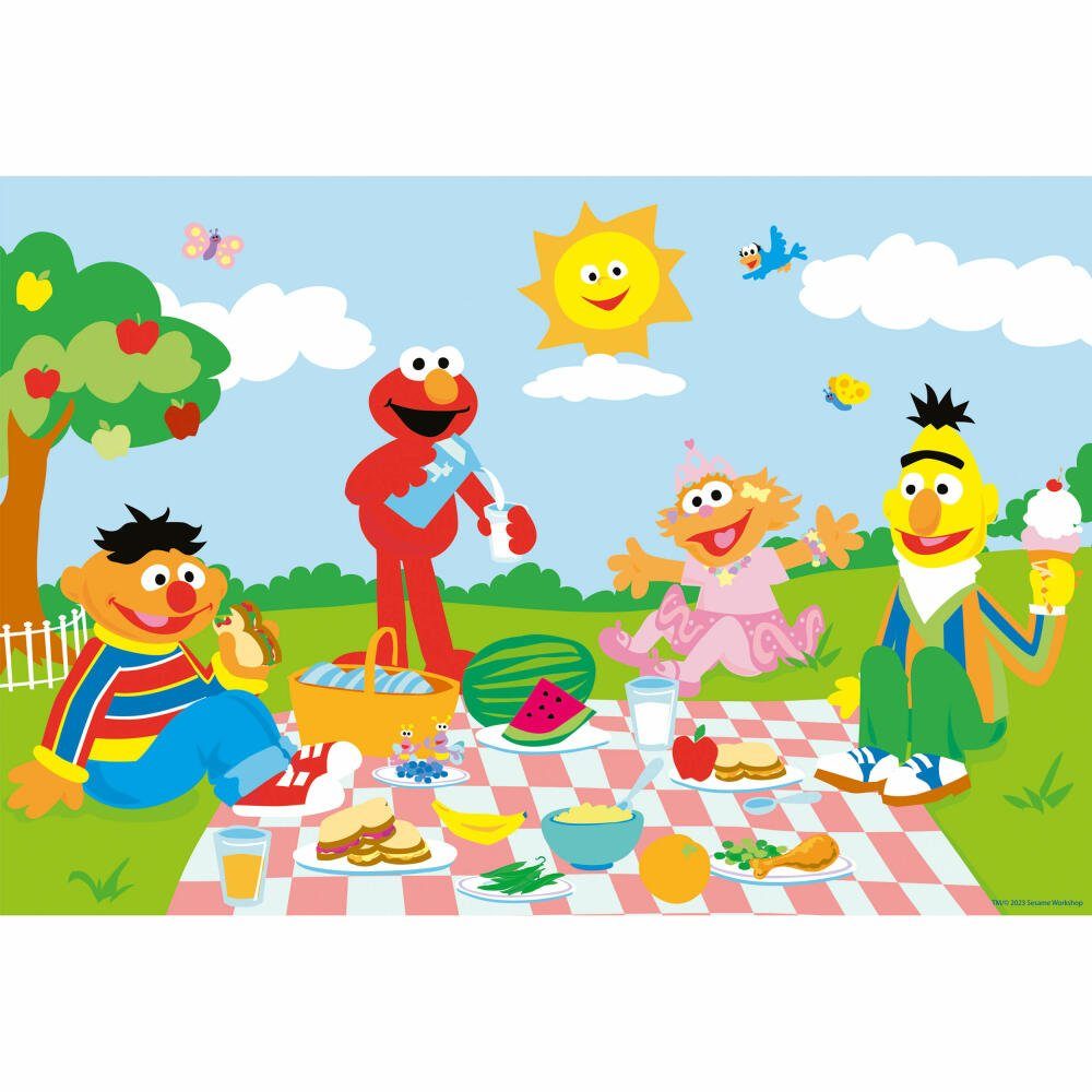 Schmidt Spiele Puzzle Sesamstraße Sachen machen 3 x 24 Teile, 24 Puzzleteile