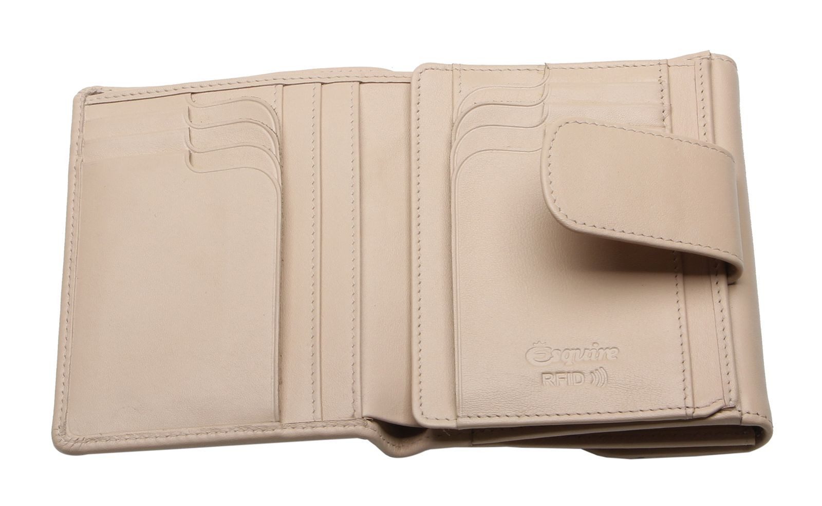 Esquire Geldbörse Lady Clip Wallet, aus echtem Leder mit RFID-Blocker Schutz