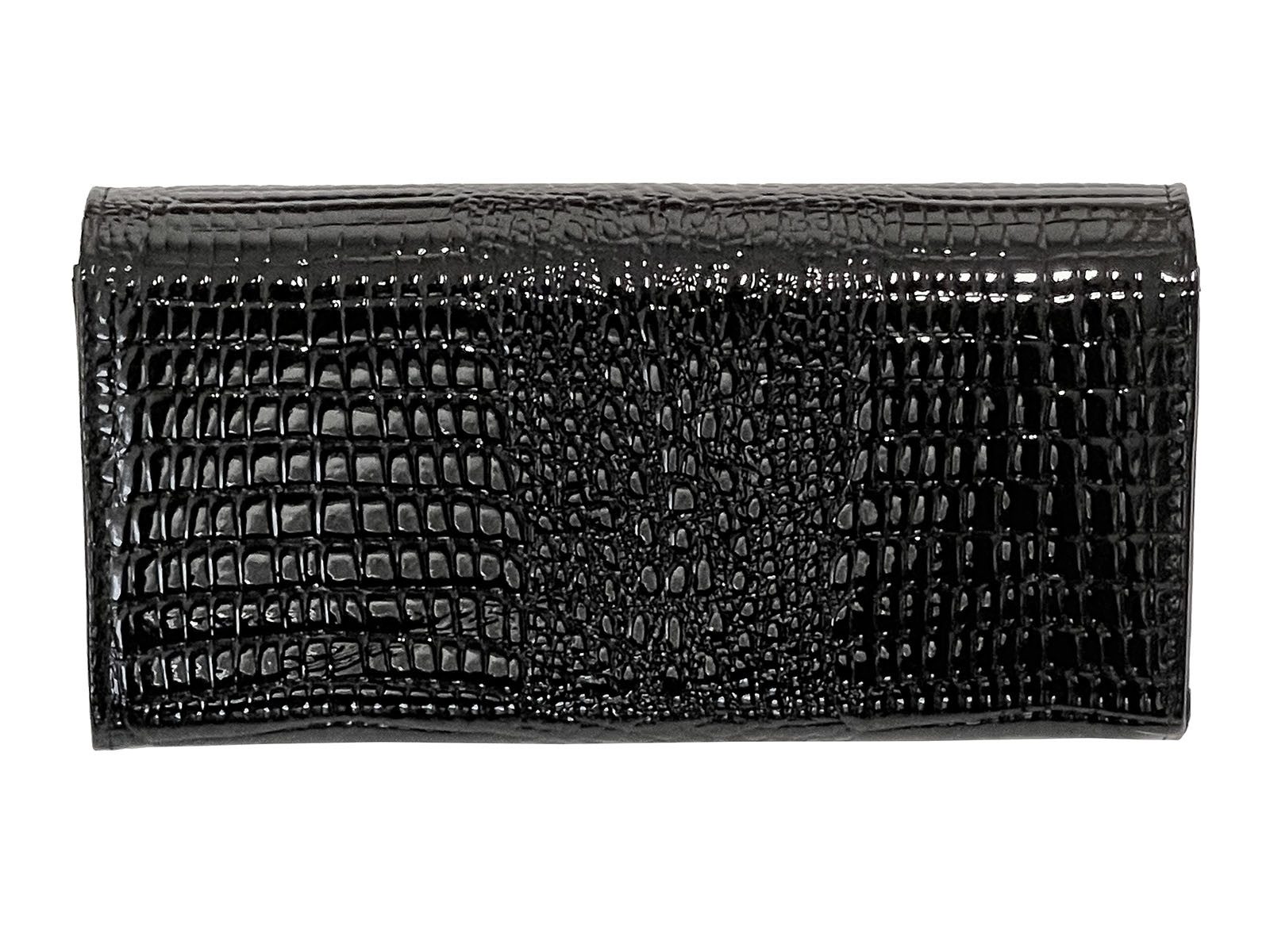 Jennifer Jones Ledergürtel Damen-Bügelbörse-RFID-Kroko-Design günstig online kaufen