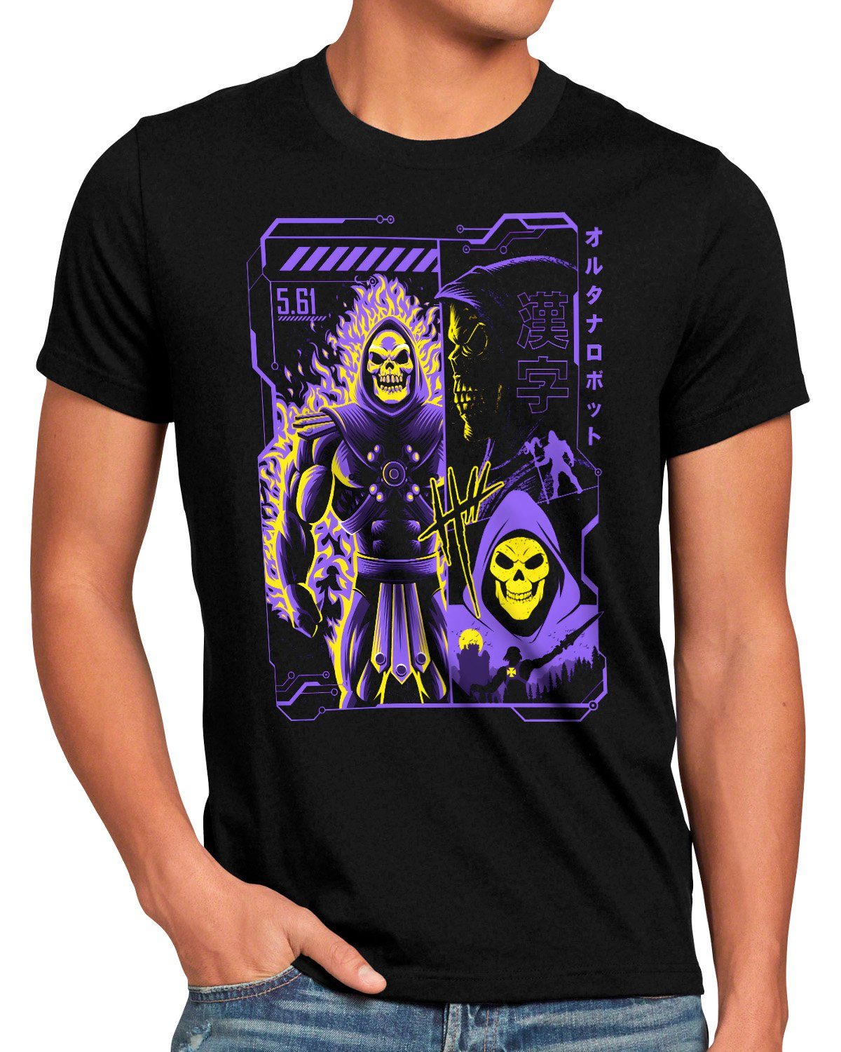 style3 Print-Shirt Herren T-Shirt Skeleton Lord he-man skeletor masters of the universe