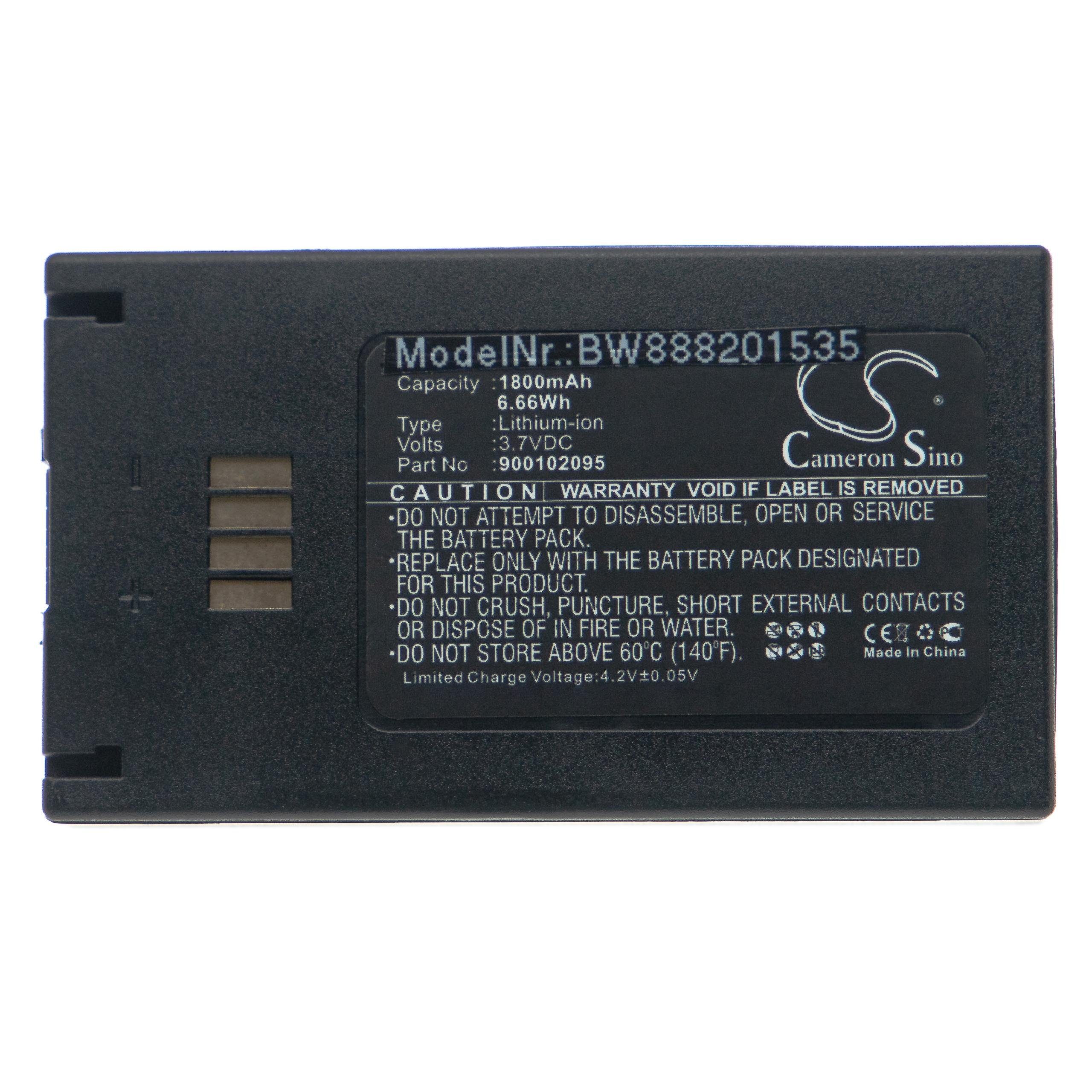 vhbw kompatibel mit Konftel 55WX 55W, Akku Li-Ion 55, mAh 1800 V) (4,2