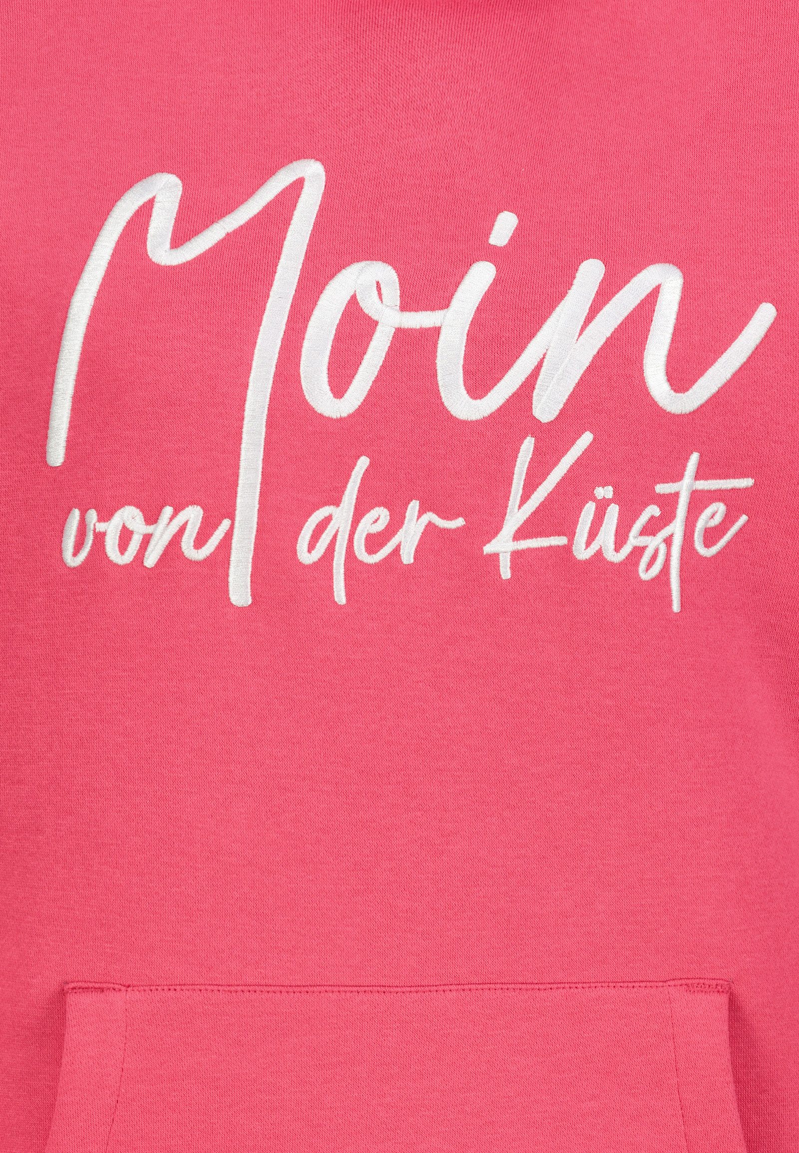 Eight2Nine Kapuzenpullover Damen Hoodie Kapuzenpullover Moin Sweater, Kapuzensweatshirt mit Kängurutasche, mit Kapuze