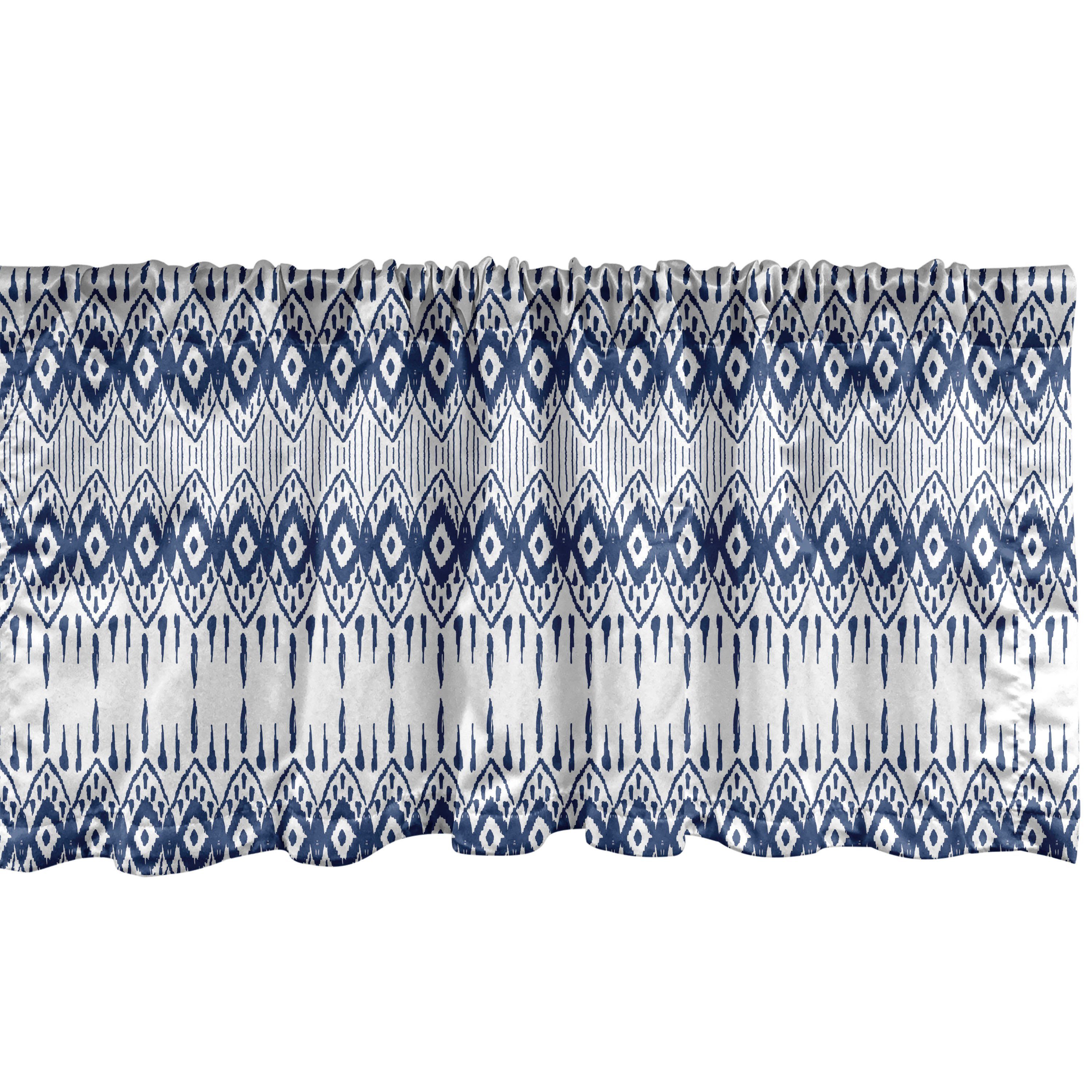Scheibengardine Vorhang Volant für mit Ostgrenzen Dekor Stangentasche, Microfaser, Küche Abakuhaus, Schlafzimmer Ikat