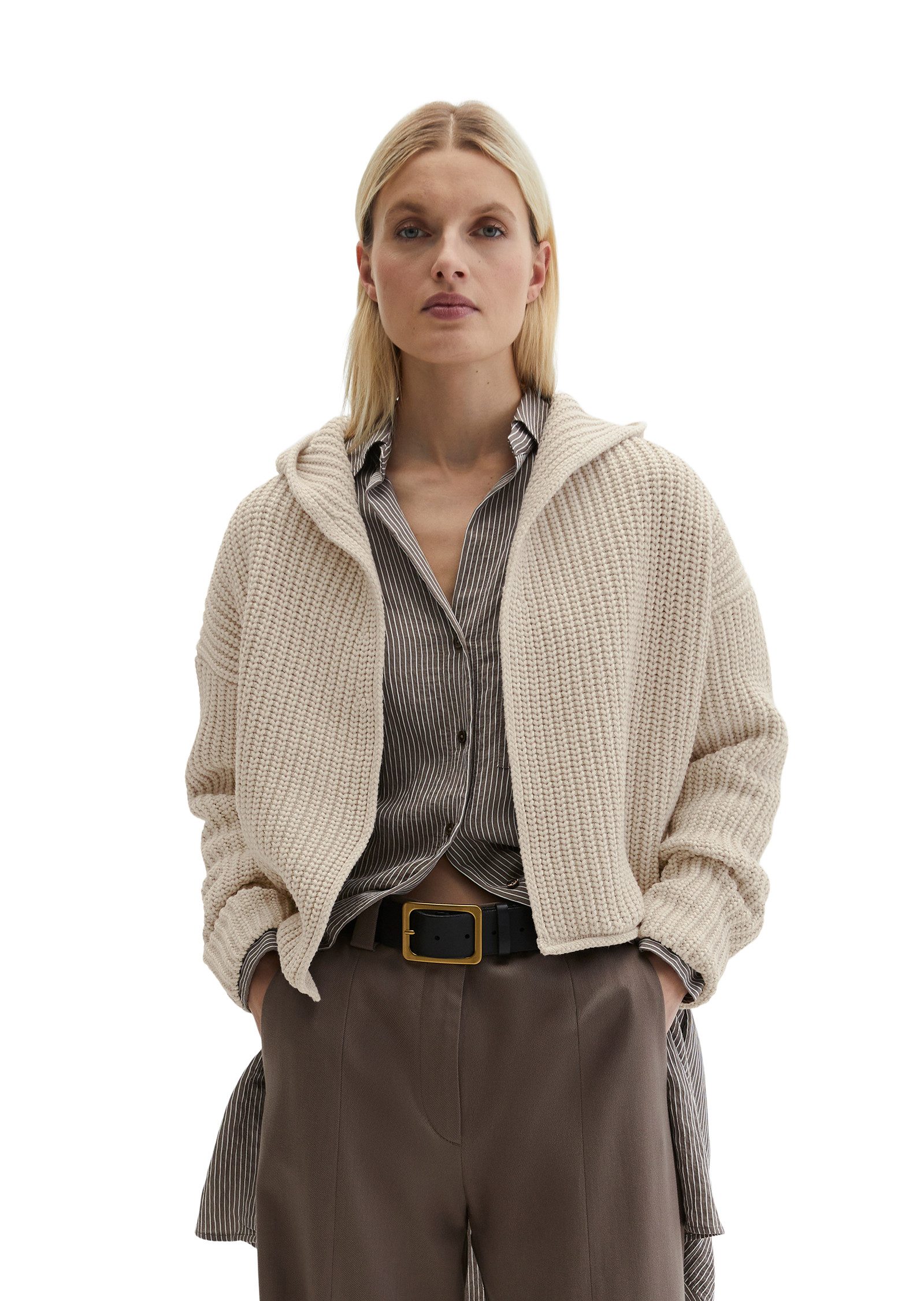 Marc O'Polo Cardigan kurze Form, Oversize, Grobstrick günstig online kaufen