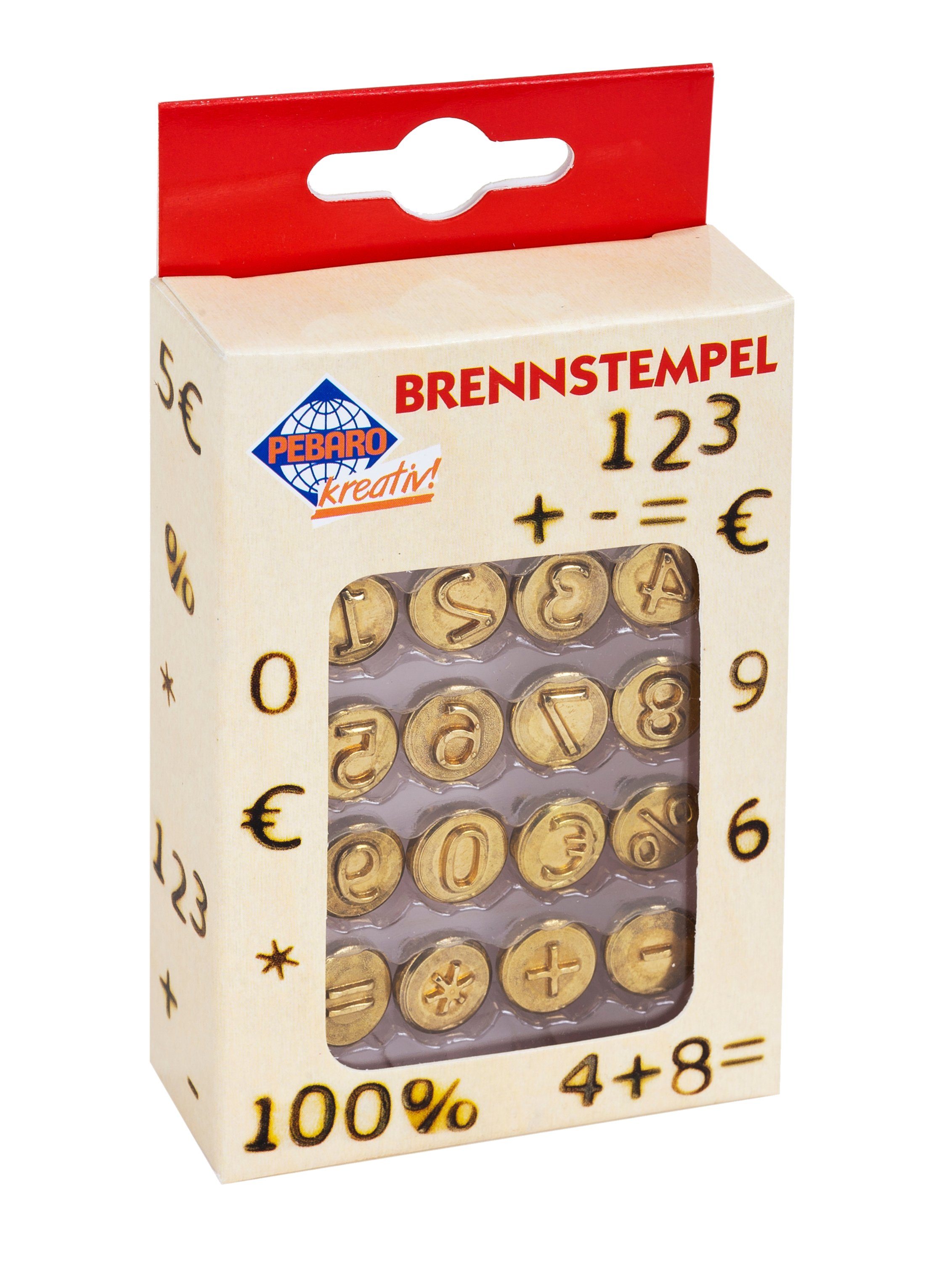 Pebaro Ersatzmine Brennstempel verschiedene Motive, 12 Stück