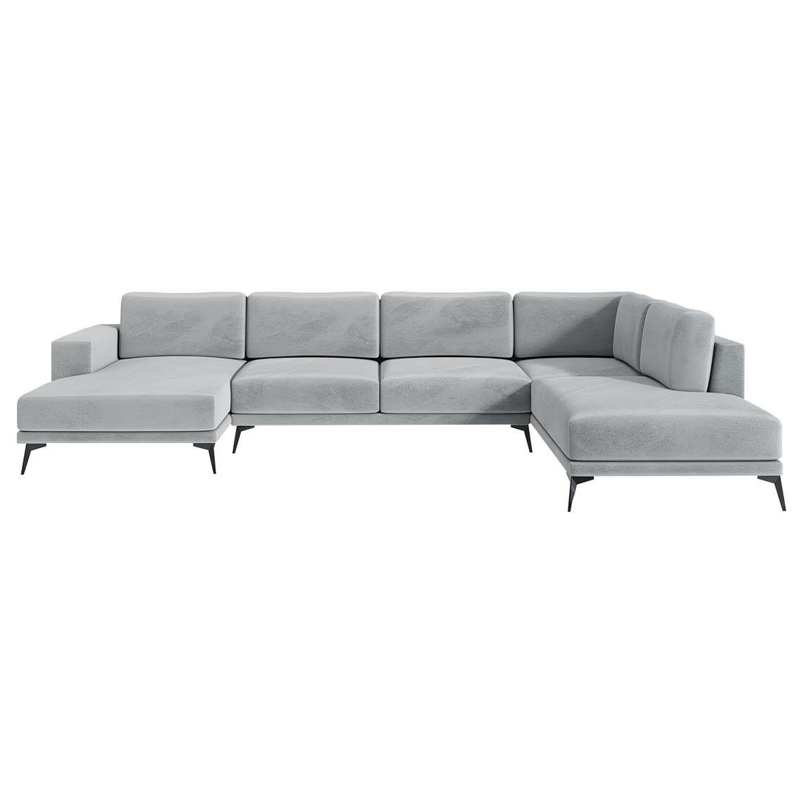 MöbelLand Silber Zorano A&J GmbH Ecksofa MAX 15 PU