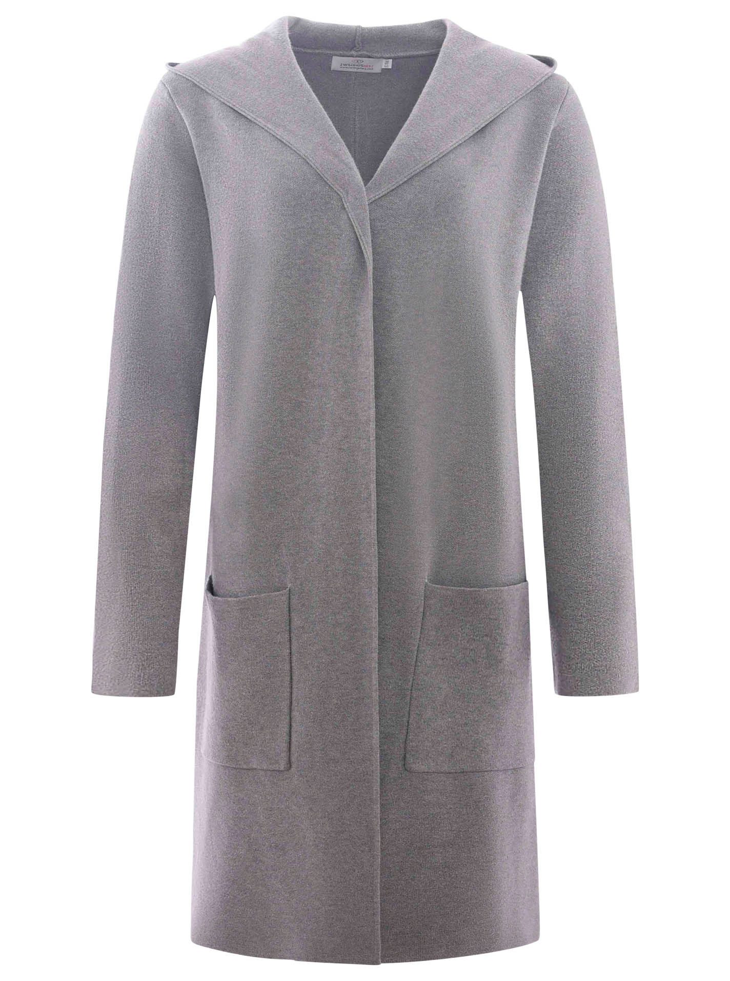 Zwillingsherz Cardigan Strickjacke mit Kapuze "Janina Basic"